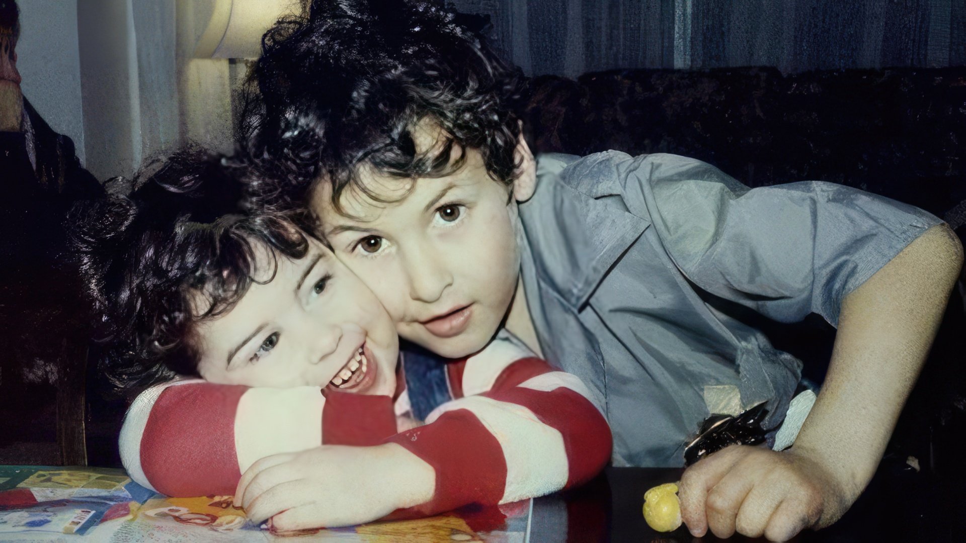 Amy Winehouse with her elder brother