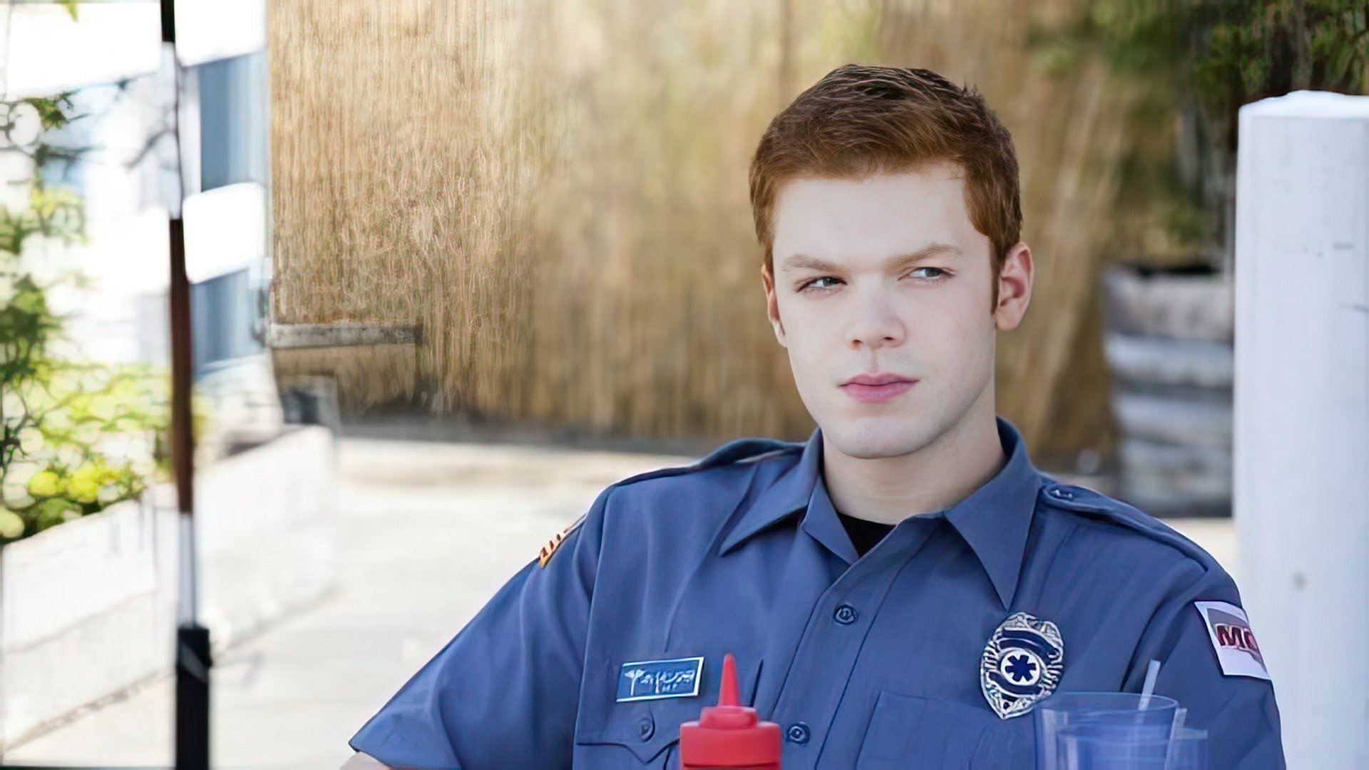 Cameron Monaghan on the set of Shameless, Season 7