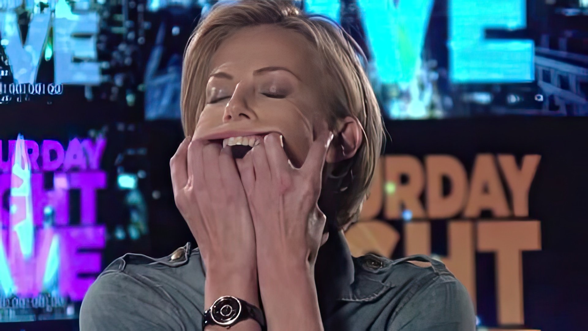 Charlize Theron is not afraid to look silly