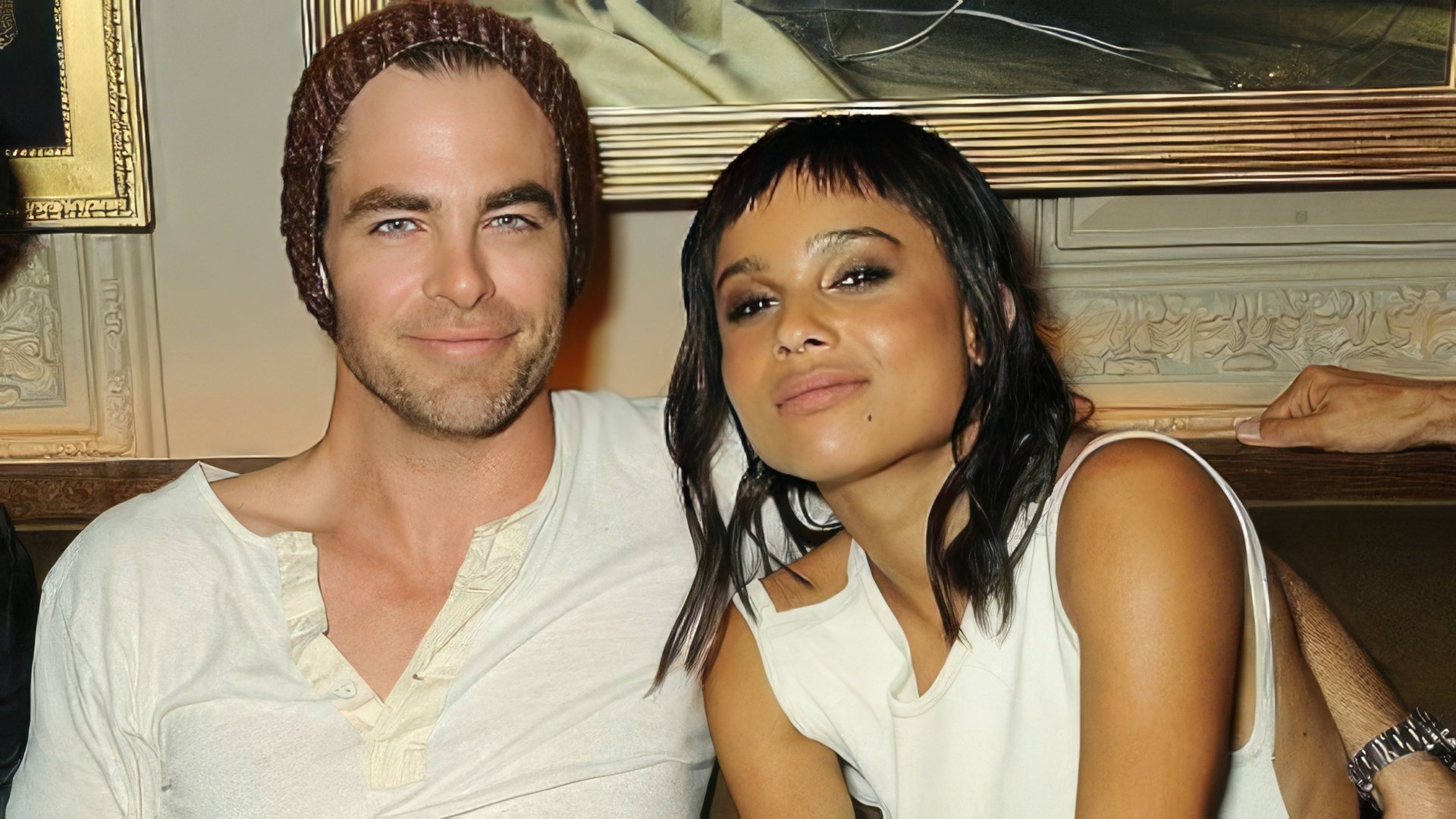 Chris with Zoe Kravitz