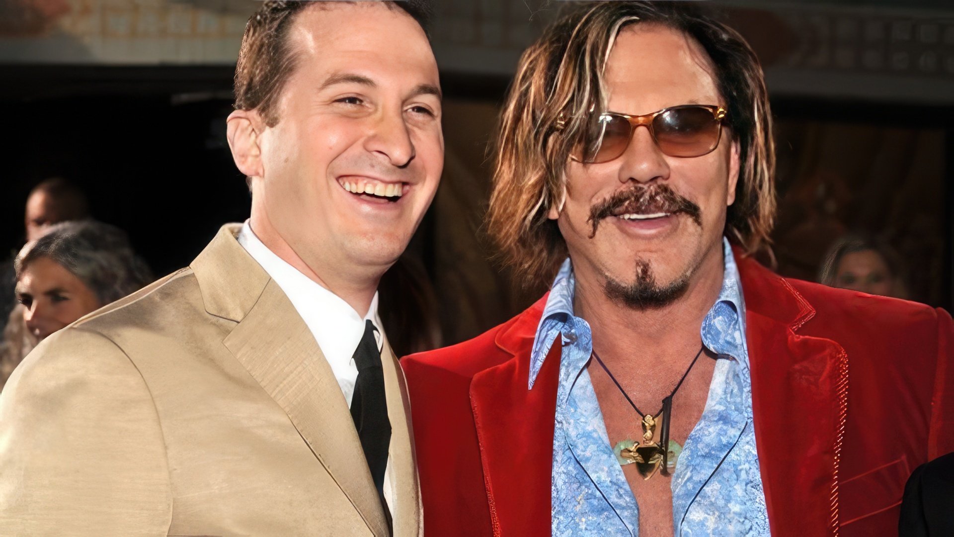 Darren Aronofsky and Mickey Rourke