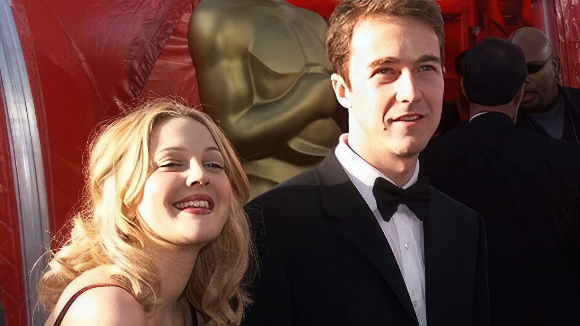 Edward Norton and Drew Barrymore