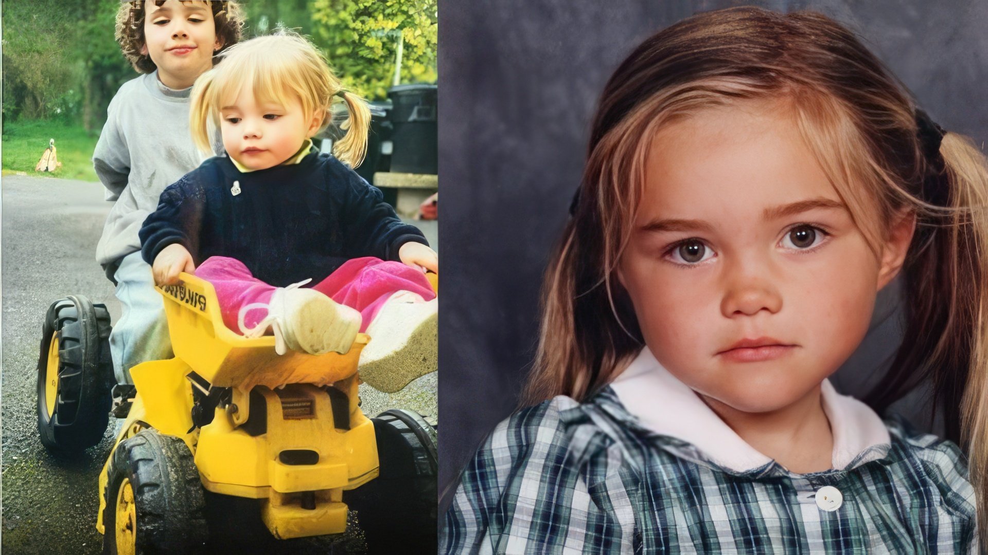 Florence Pugh as a child