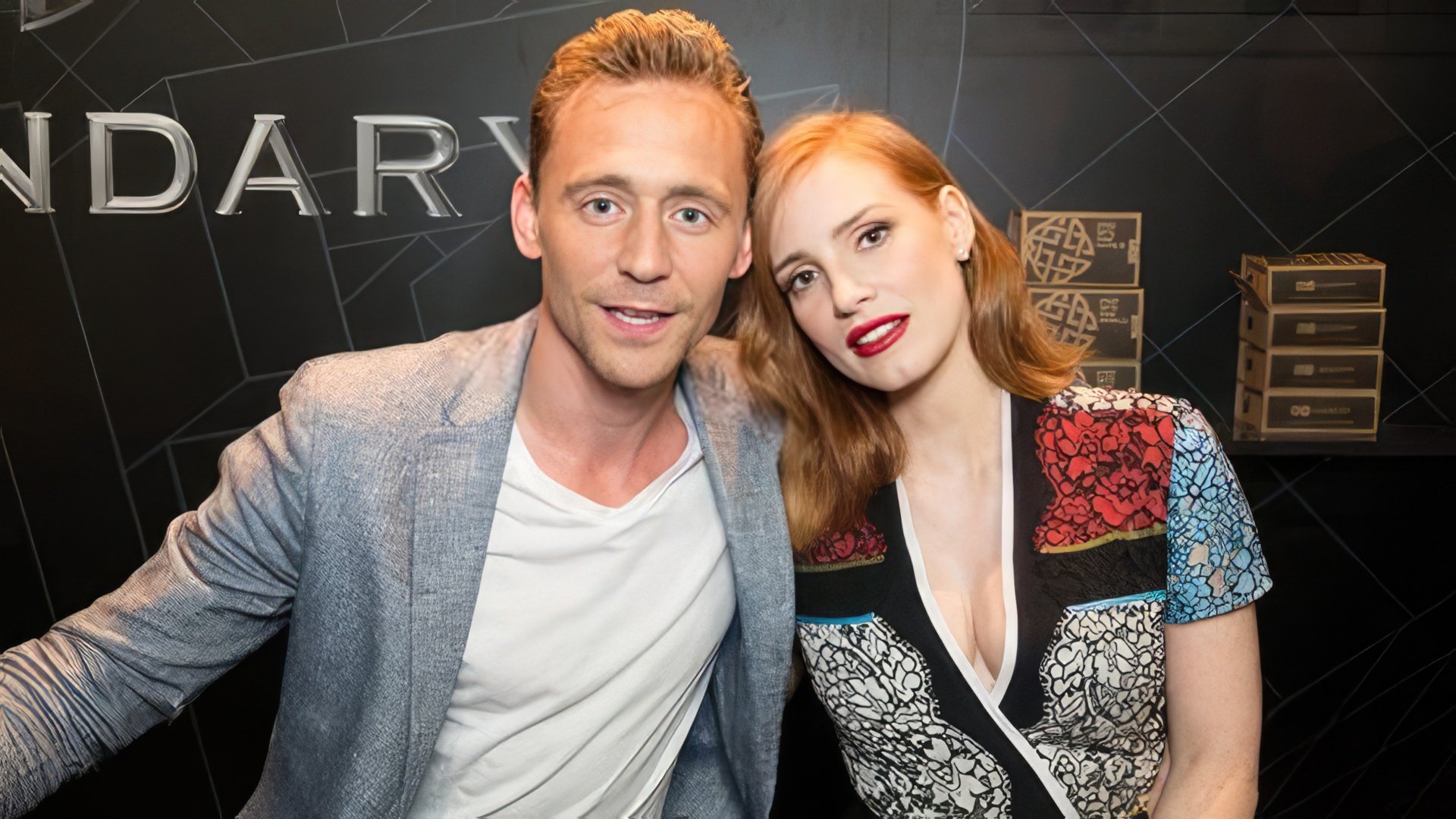 Jessica Chastain and Tom Hiddleston