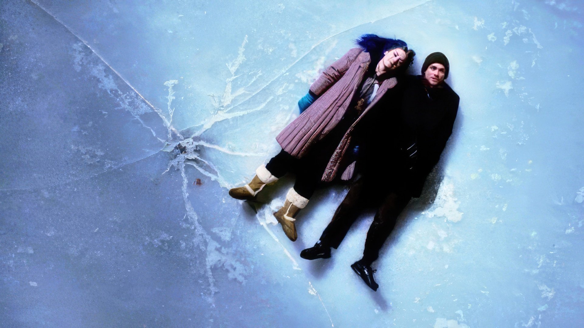 Jim Carrey and Kate Winslet in the «Eternal Sunshine of the Spotless Mind»