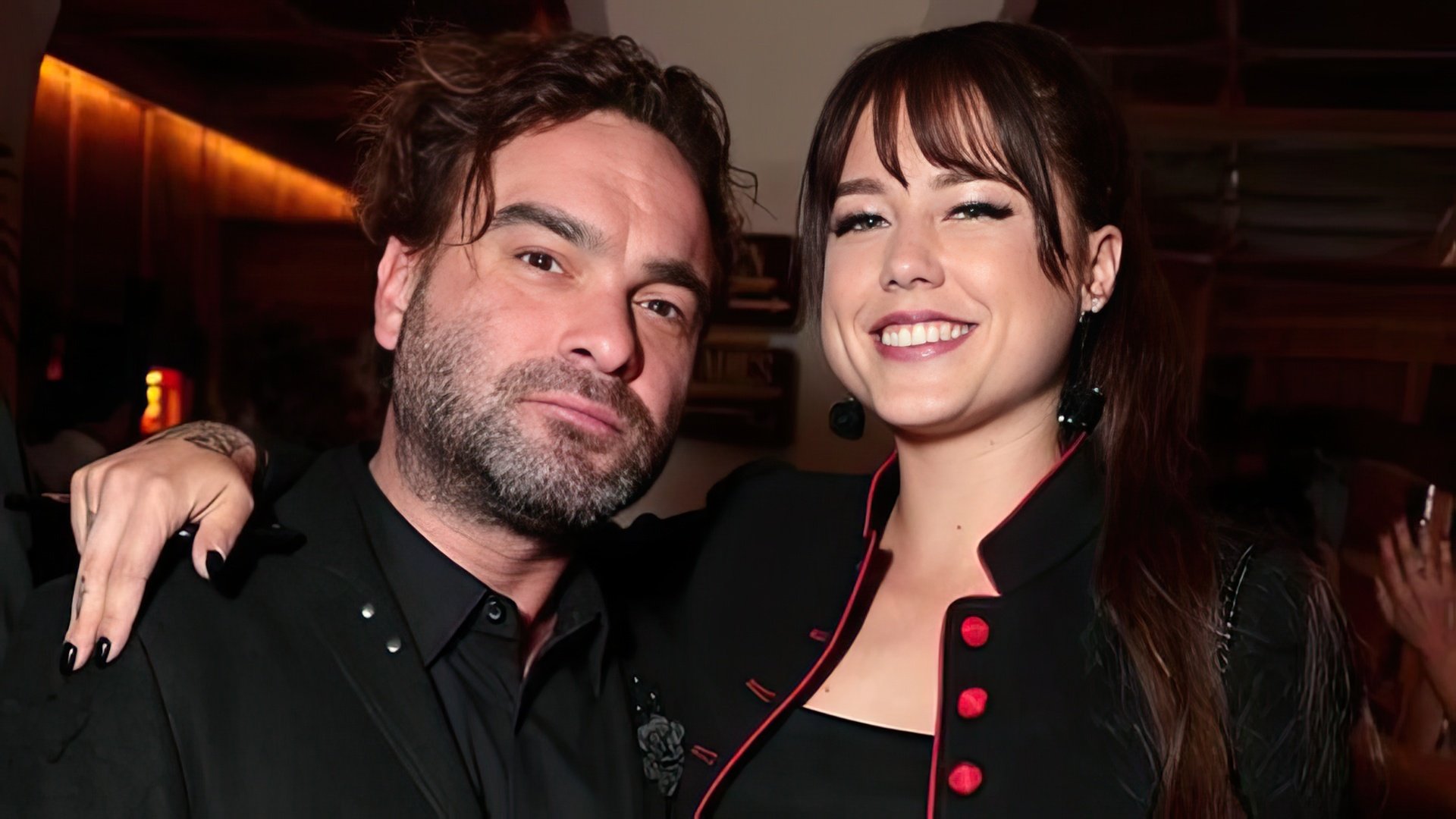 Johnny Galecki and Alaina Meyer