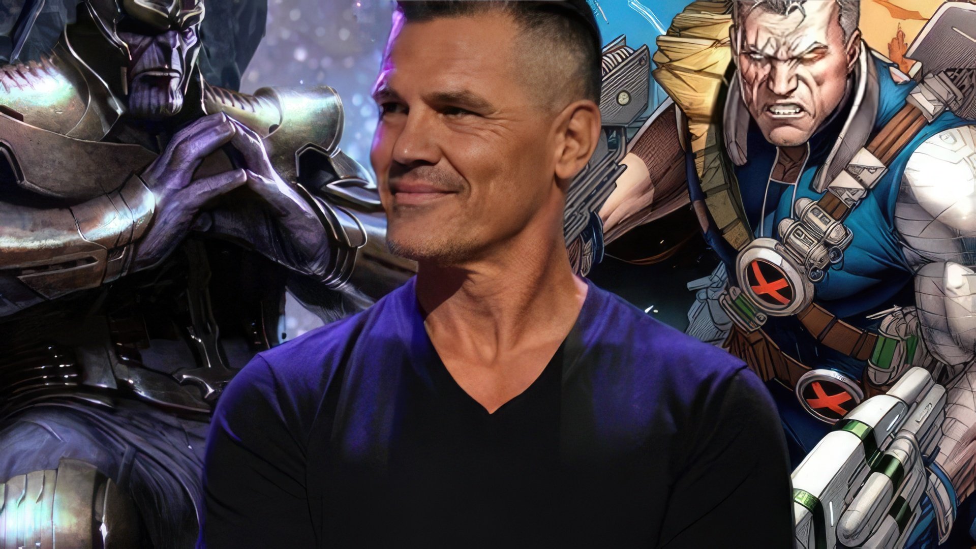 Josh Brolin in the role of Thanos in the movie The Avengers
