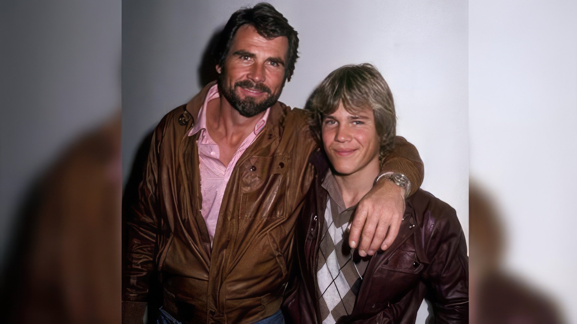 Josh Brolin with his father