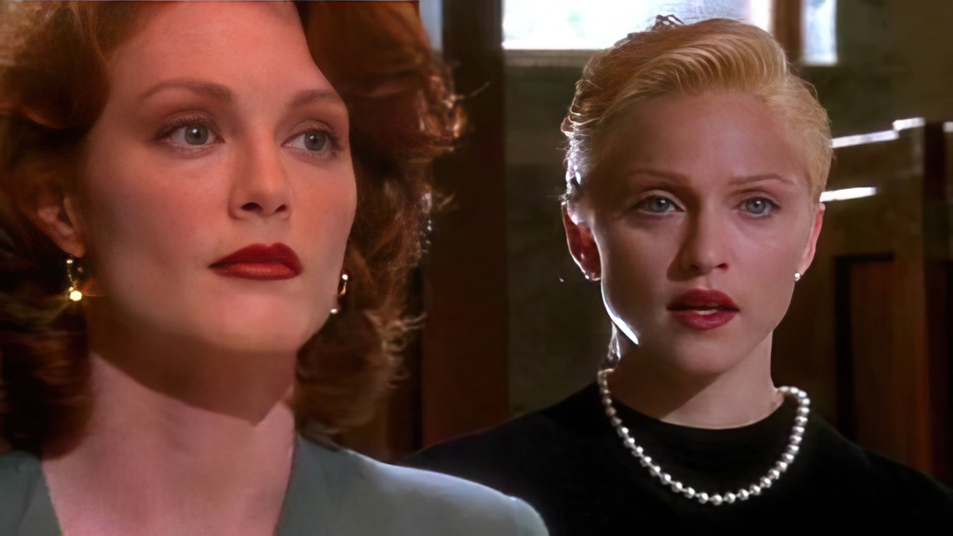Julianne Moore and Madonna in Body of Evidence