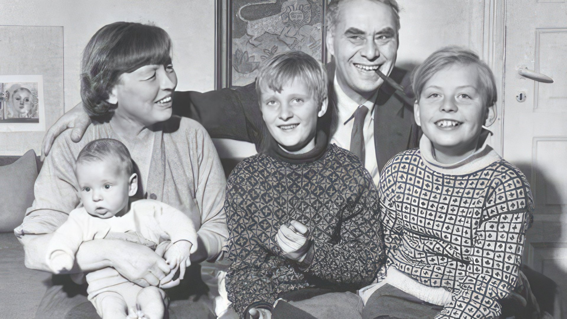 Lars von Trier and His Parents (at the left), Brother with a Friend (at the right)