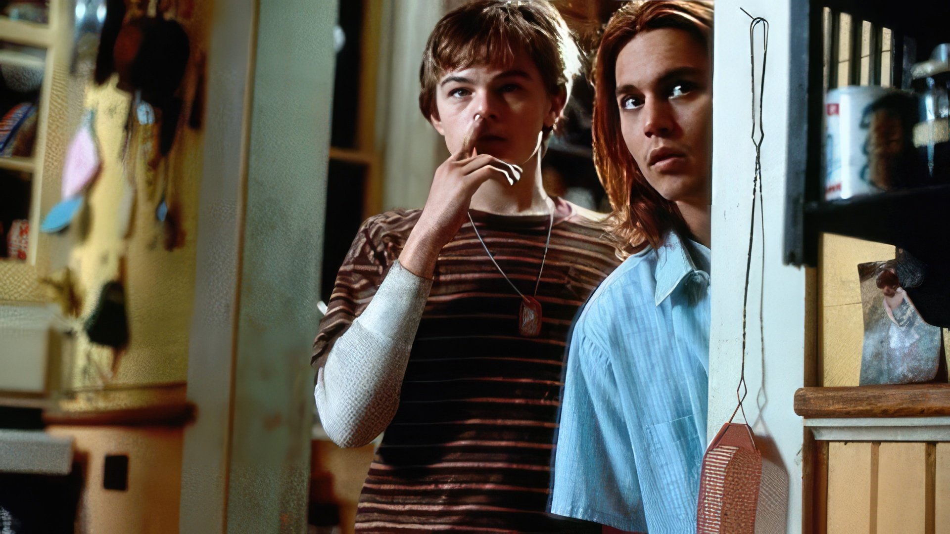 Leonardo DiCaprio and Johnny Depp in «What’s Eating Gilbert Grape»