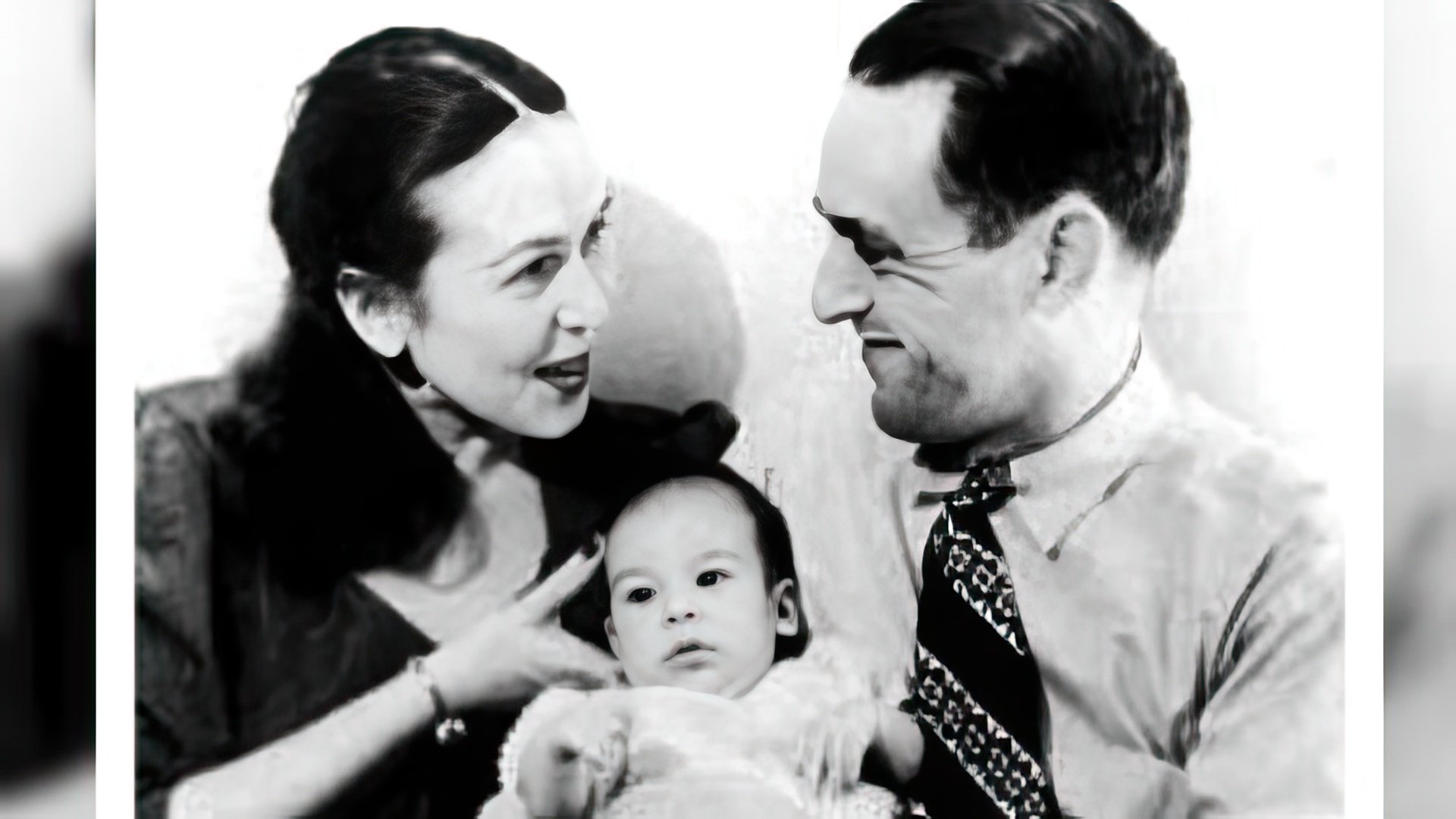 Oliver Stone with his parents