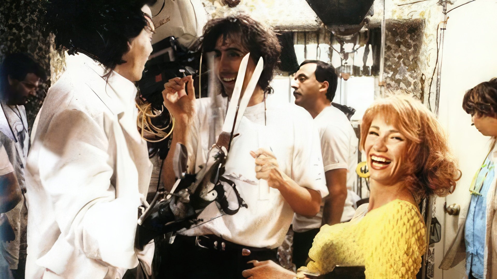 On the set of Edward Scissorhands