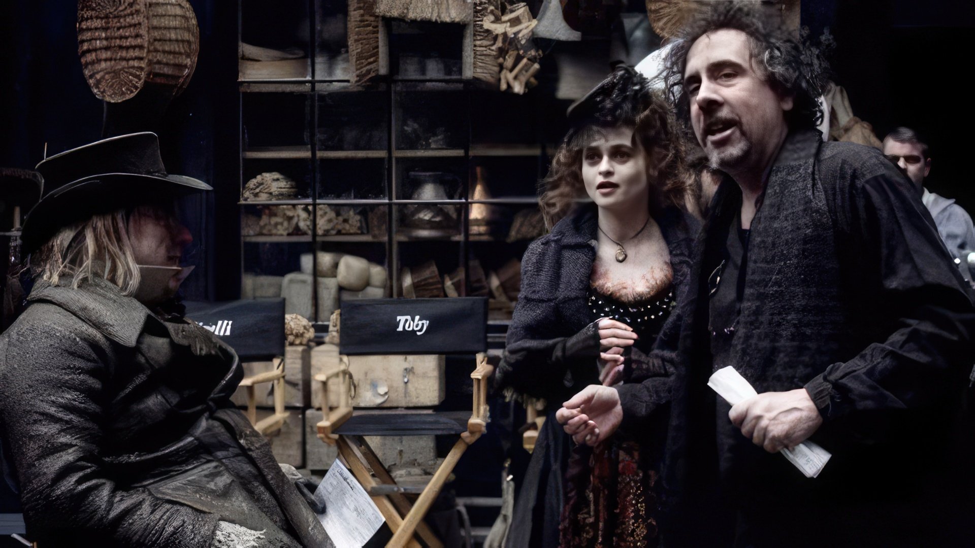 On the set of Sweeney Todd: The Demon Barber of Fleet Street