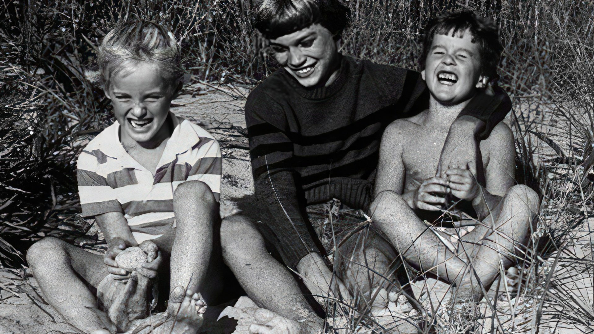 Owen Wilson as a child with his brothers