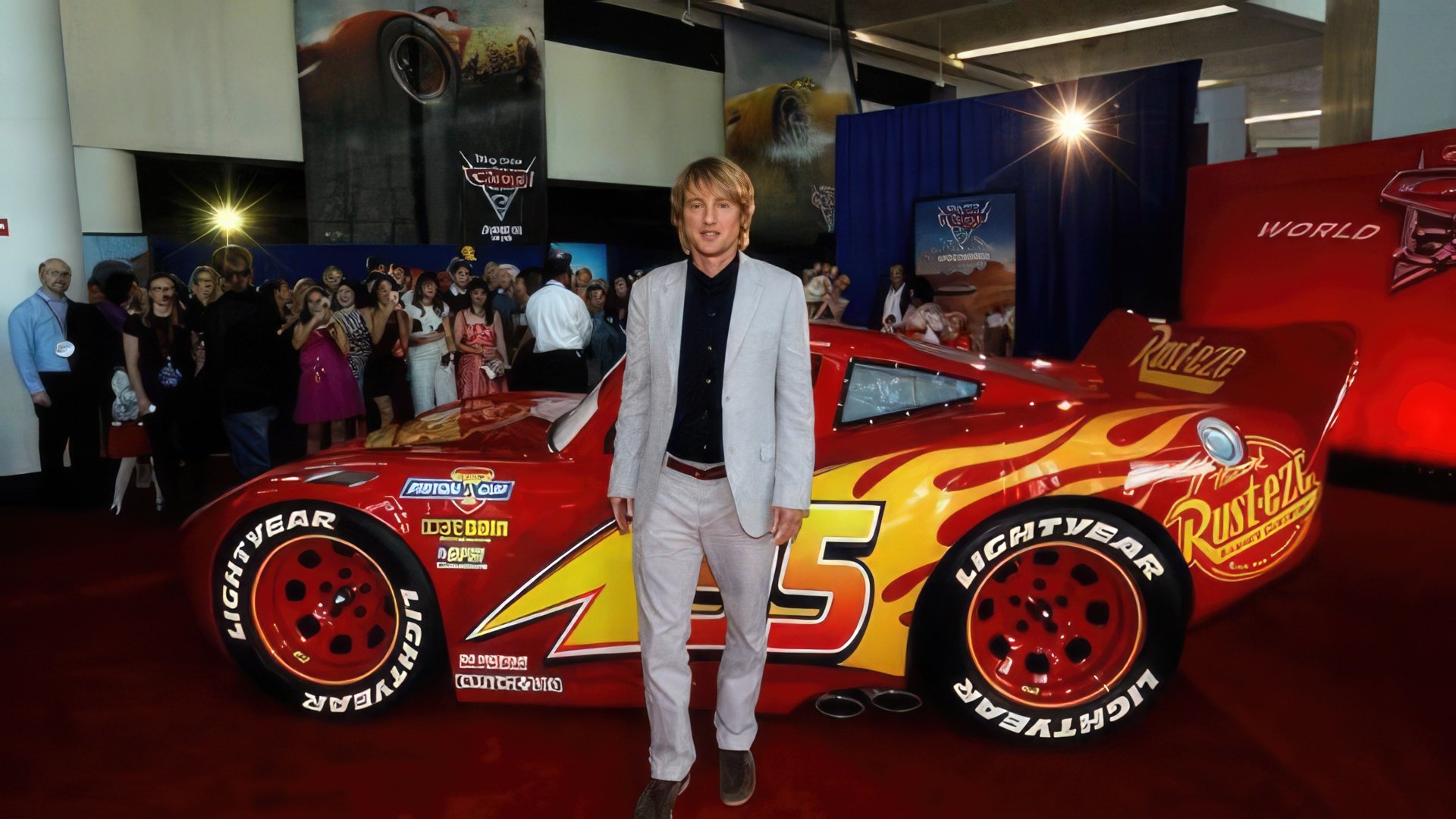 Owen Wilson at the premiere of the animated movie Cars 3