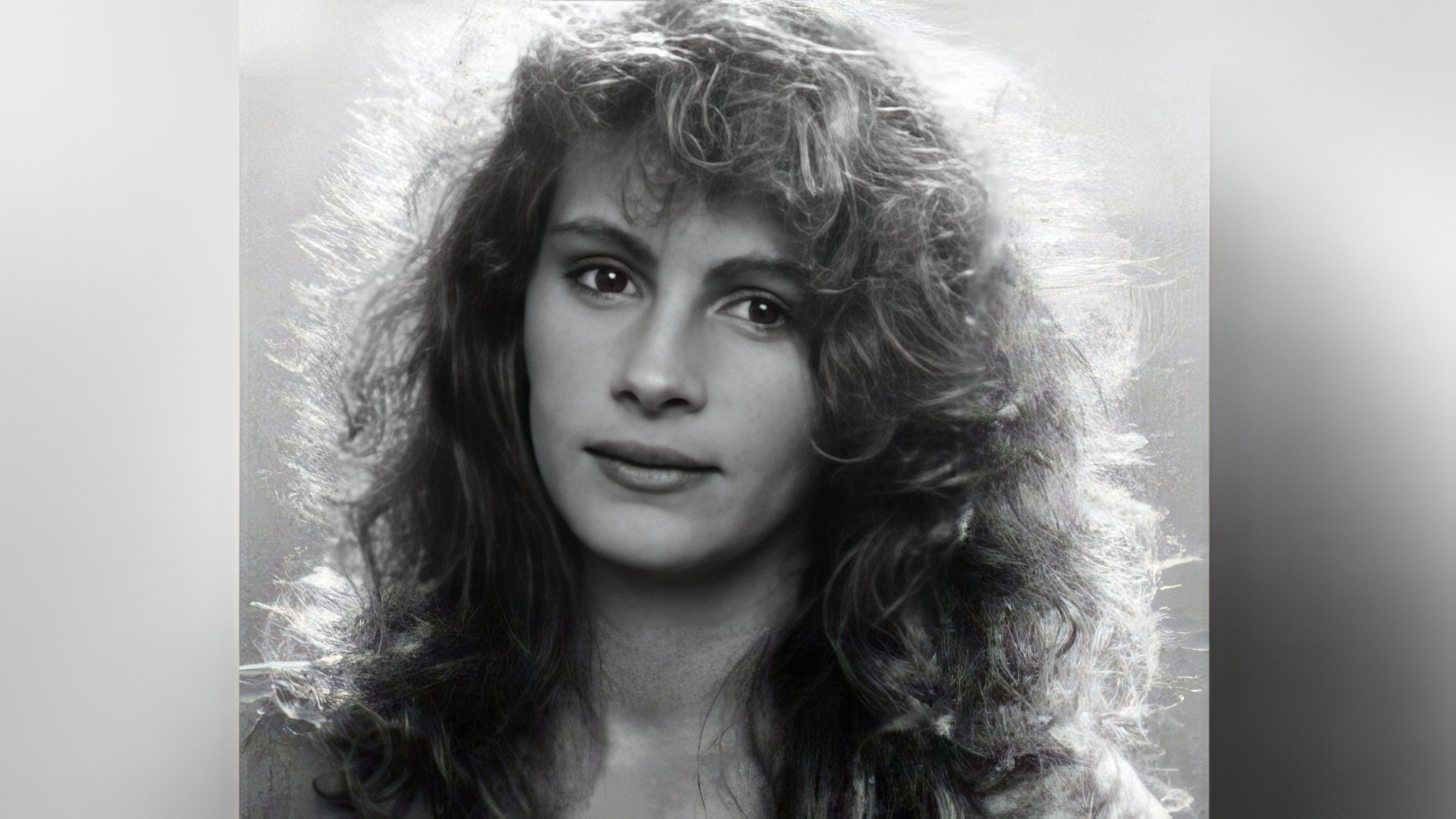 Photo from Julia Roberts’ model portfolio (1986)