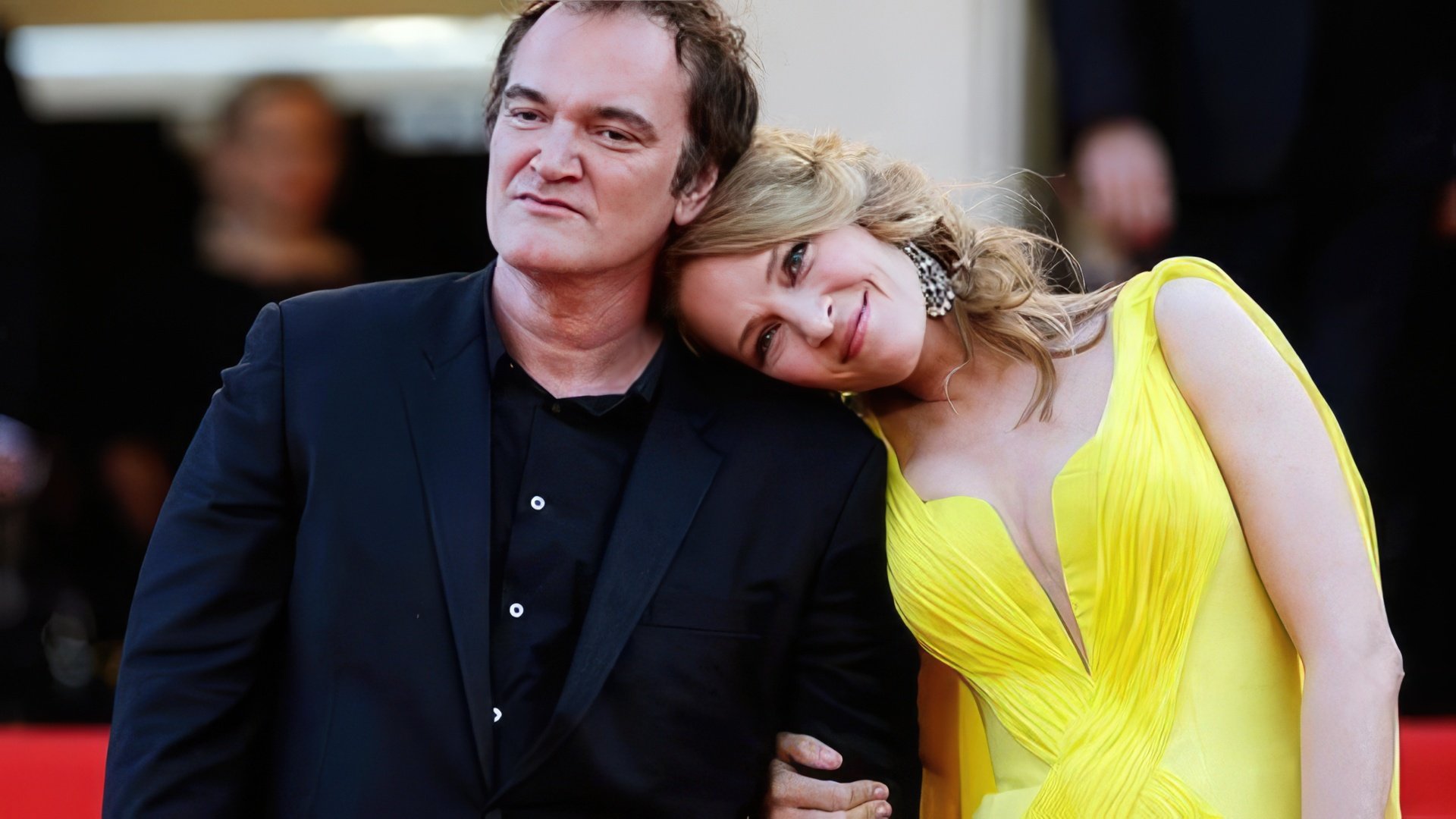 Quentin Tarantino and Uma Thurman