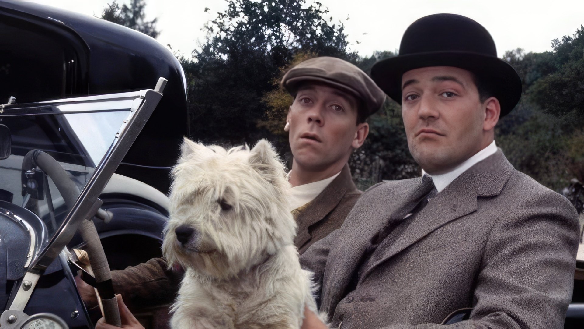 Stephen Fry and Hugh Laurie in the TV series Jeeves and Wooster
