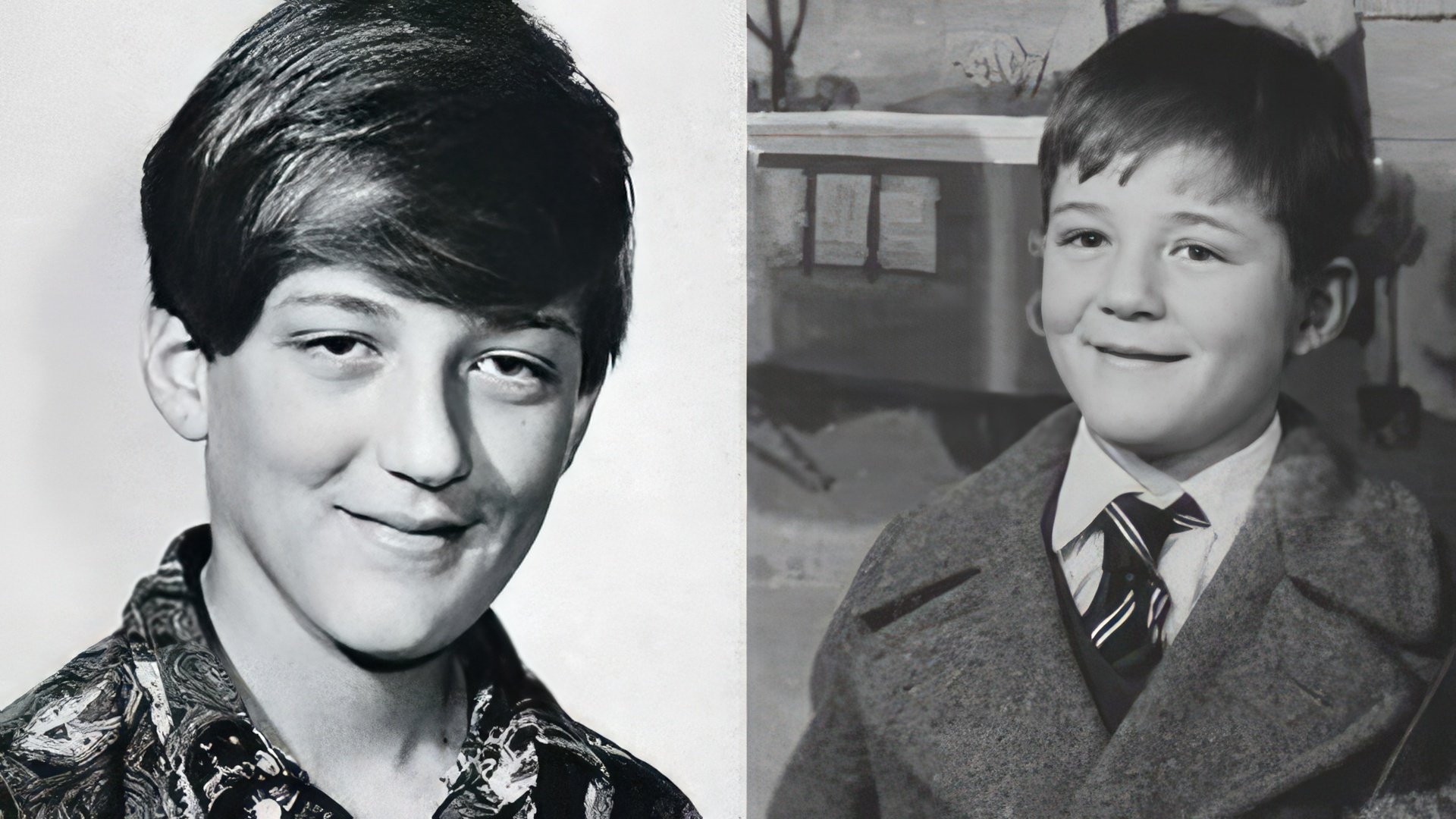 Stephen Fry as a child