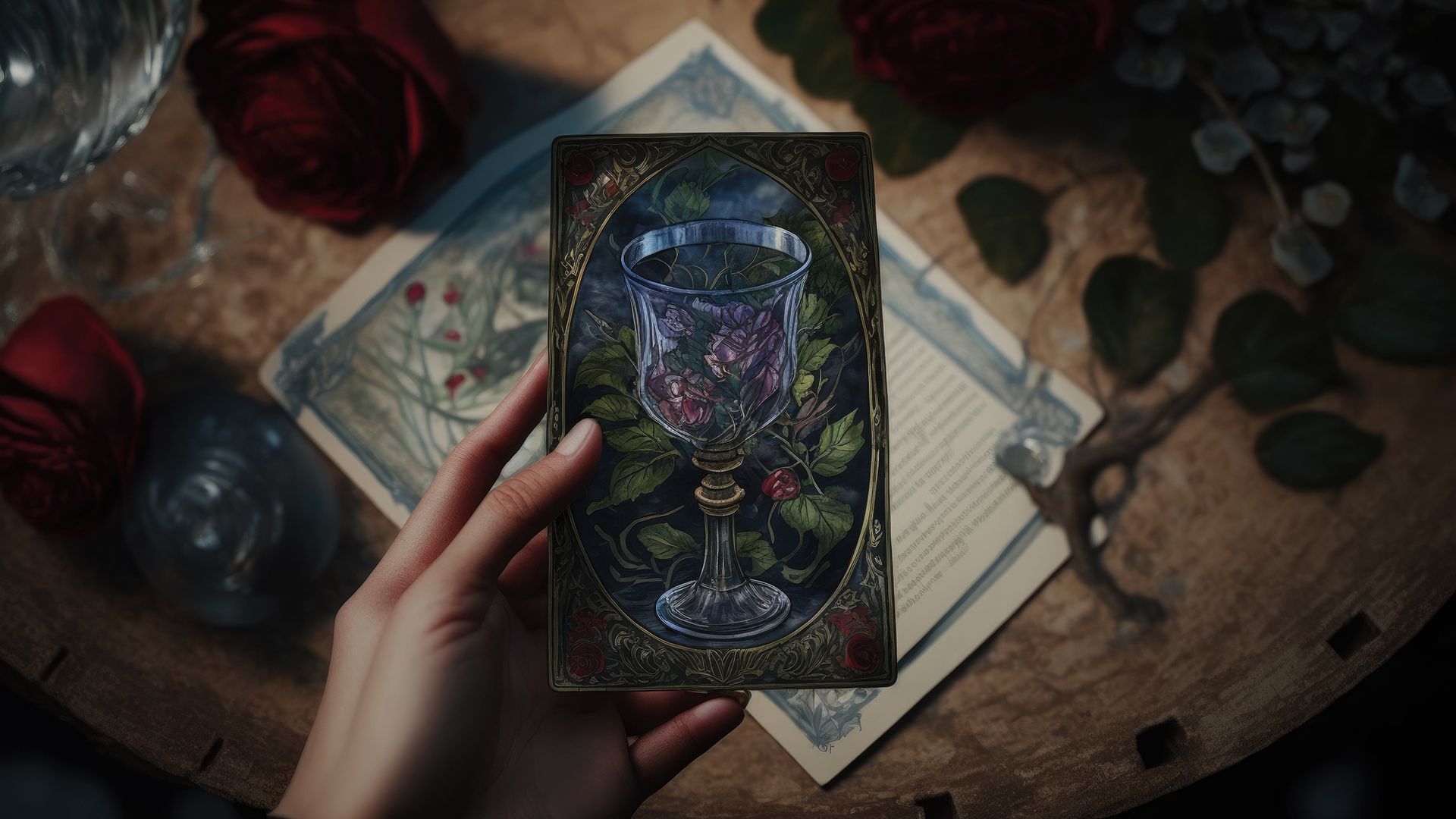 The Ace of Cups symbolizes great opportunities in the realm of deep feelings