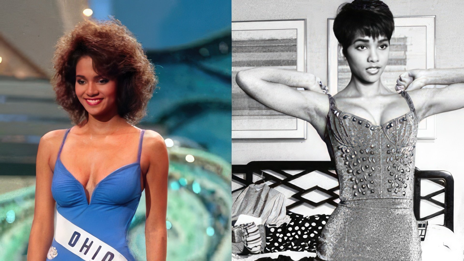The beginning of the 80s was marked by the participation of Halle Berry in the beauty contests