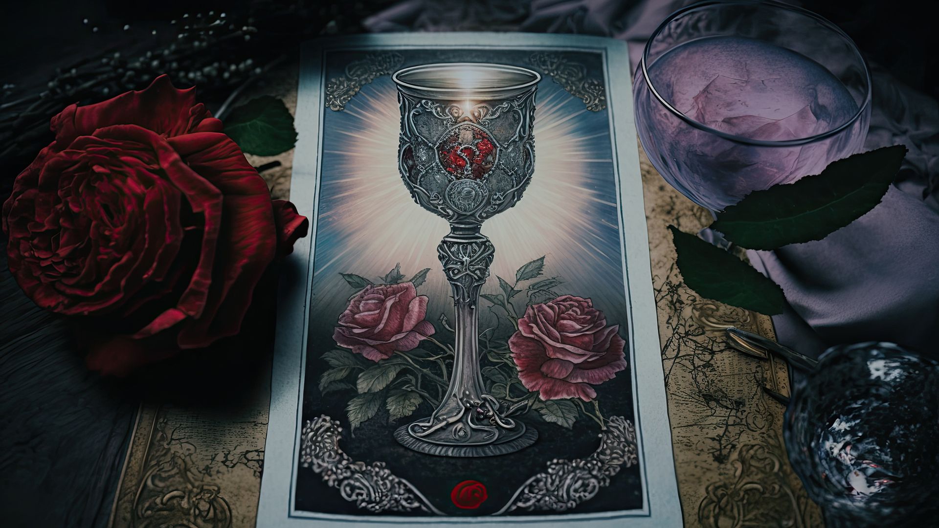 The Reversed Ace of Cups in Love Reading Indicates Disappointed Expectations