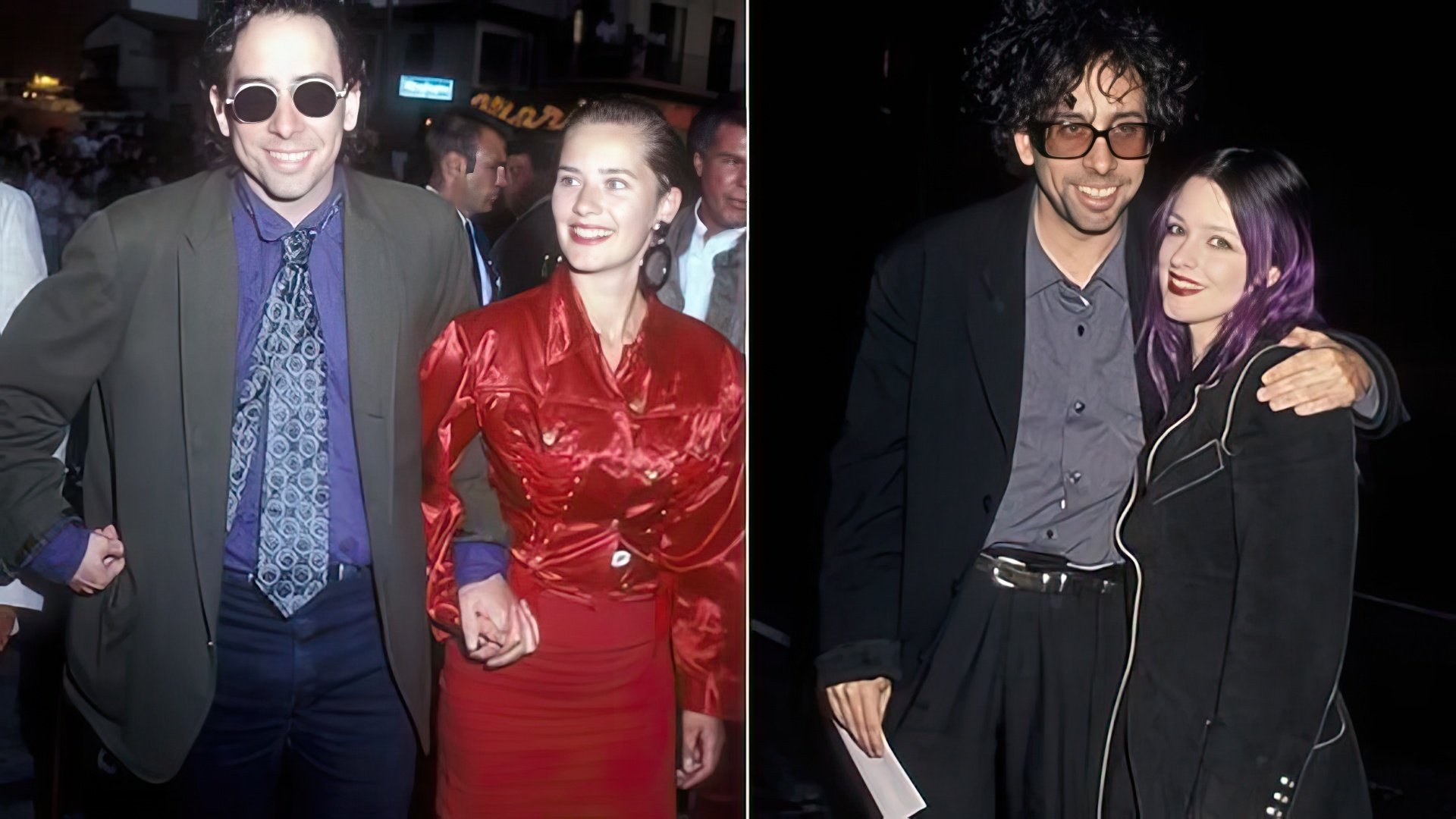 Tim Burton with Lena Gieseke and Lisa Marie (photo from the right)