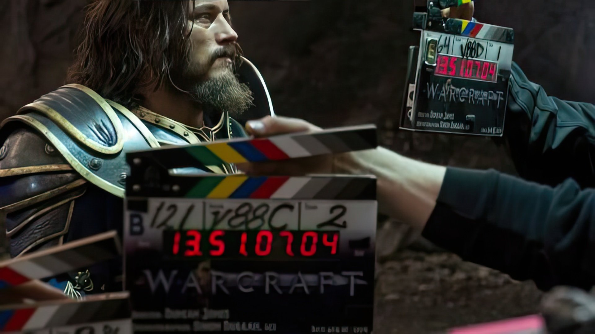 Travis Fimmel on Warcraft set