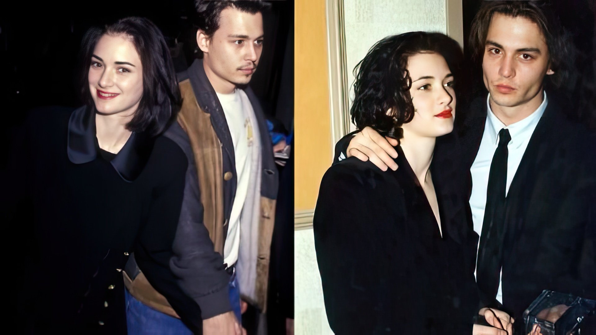 Winona Ryder and Johnny Depp met each other on a movie set