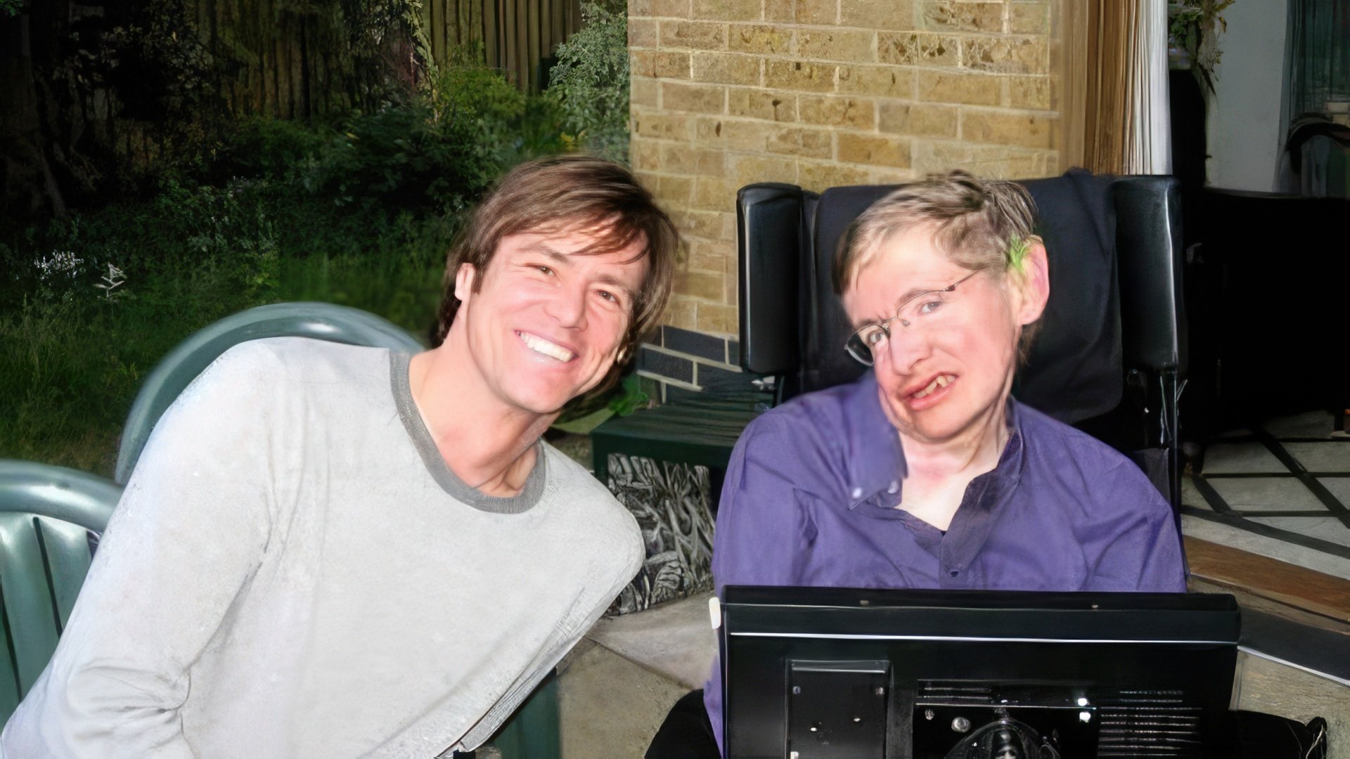 With Stephen Hawking