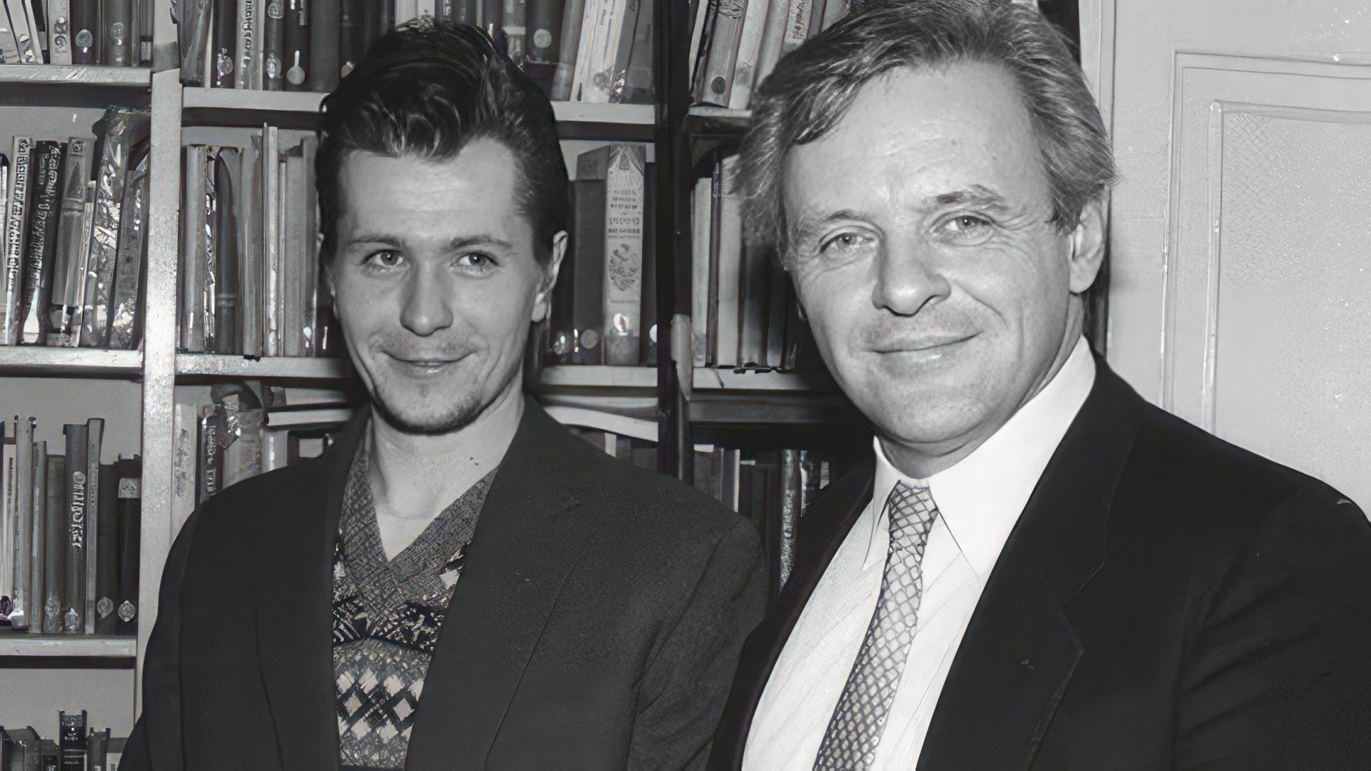 Young Gary Oldman with Anthony Hopkins