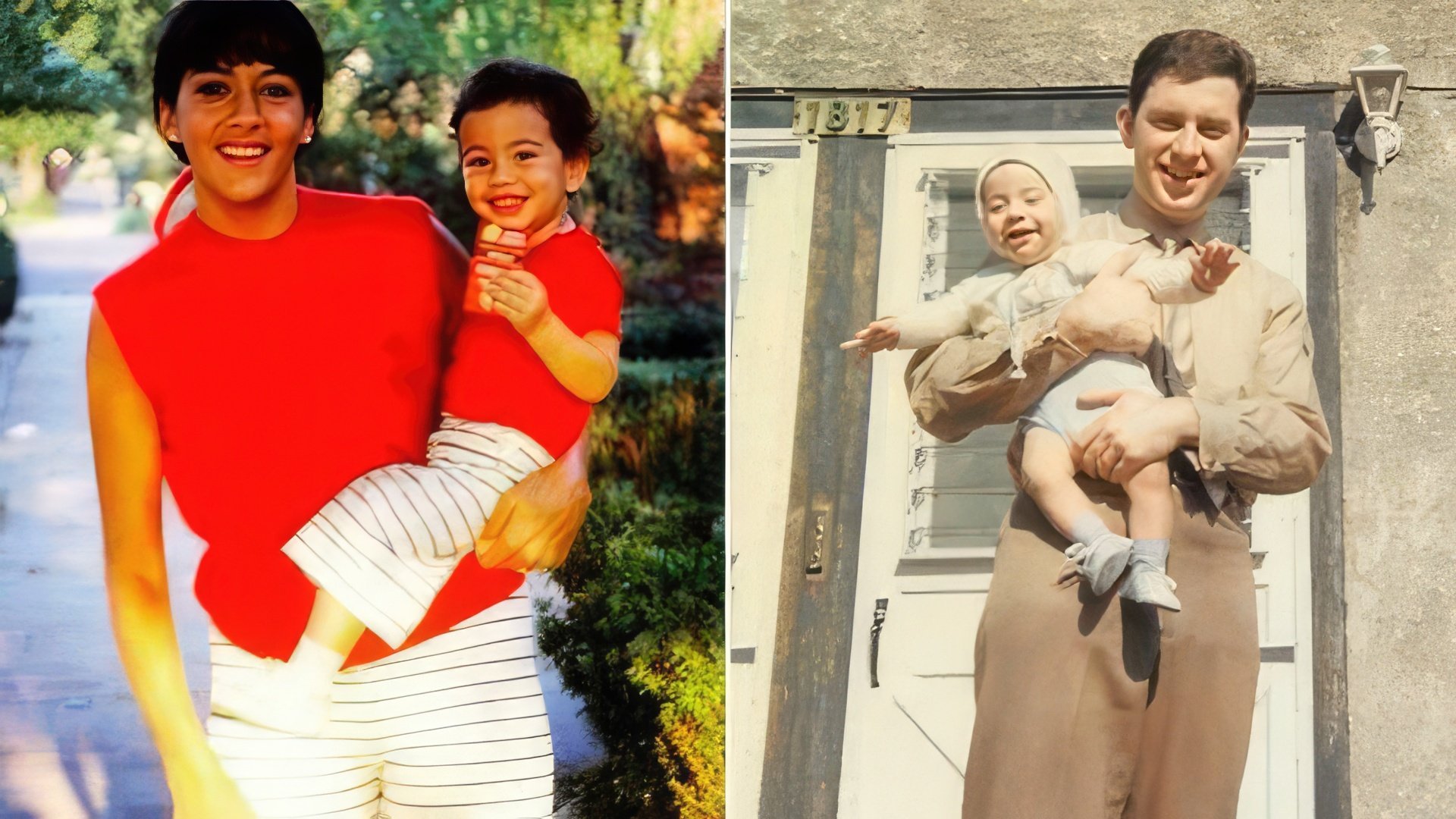 Young Jimmy Kimmel with his parents