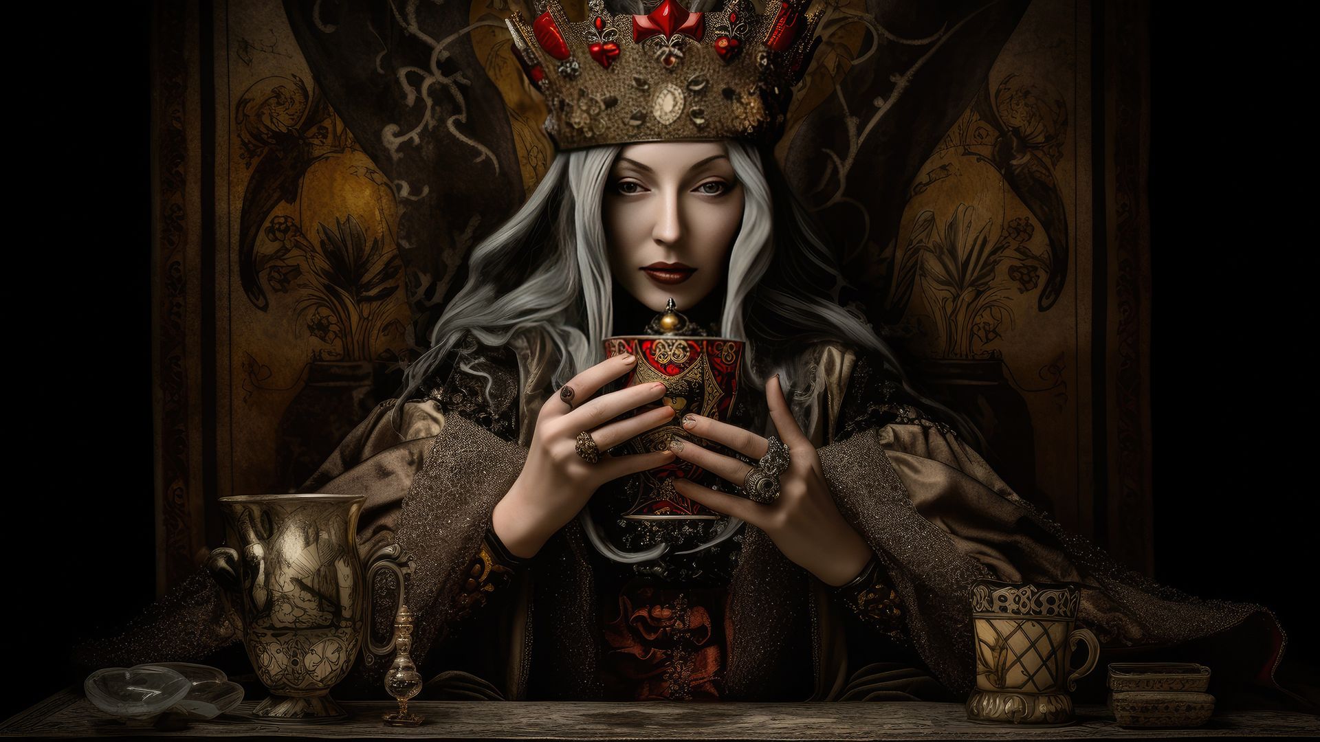 The Reversed Queen of Cups Indicates Resentment and Jealousy