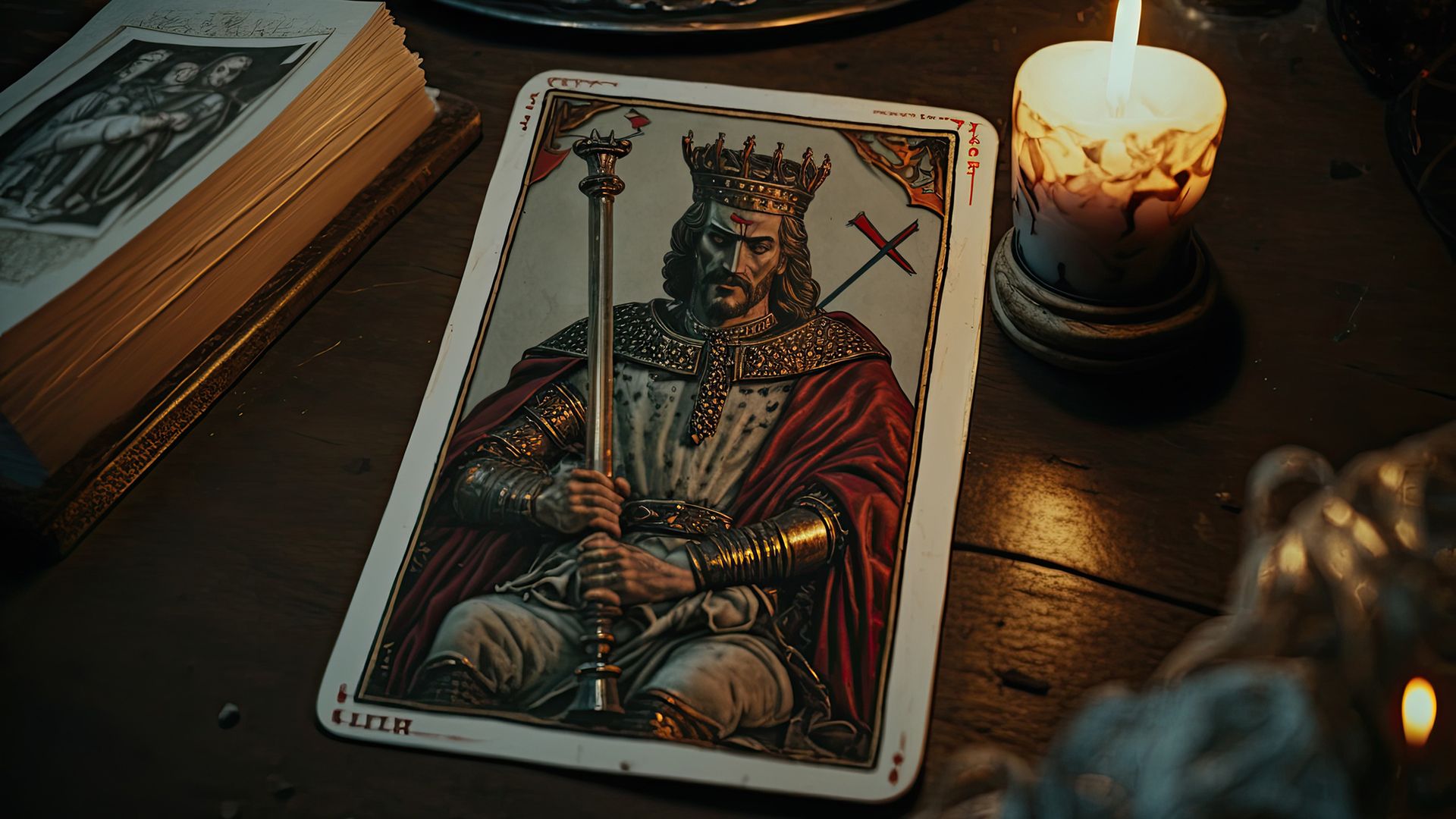 The King of Wands is associated with life wisdom