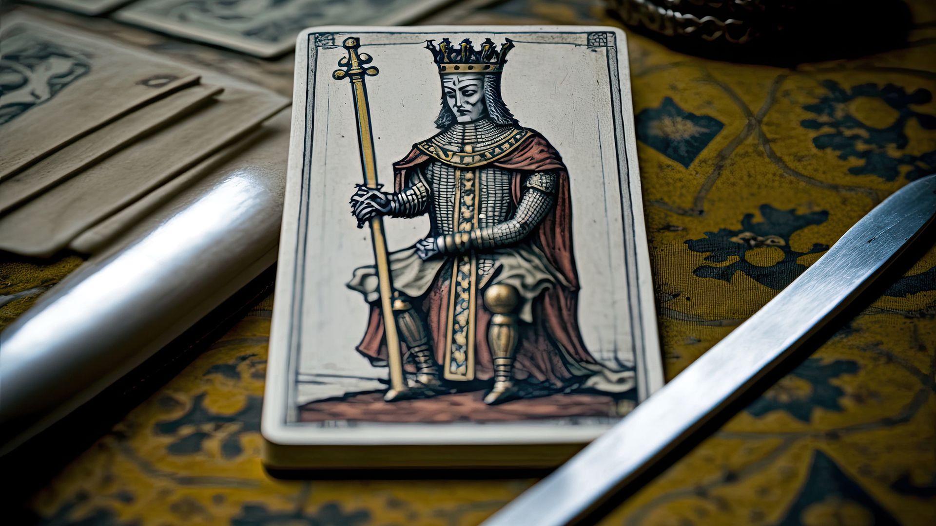 The King of Wands represents an energetic man with position and power