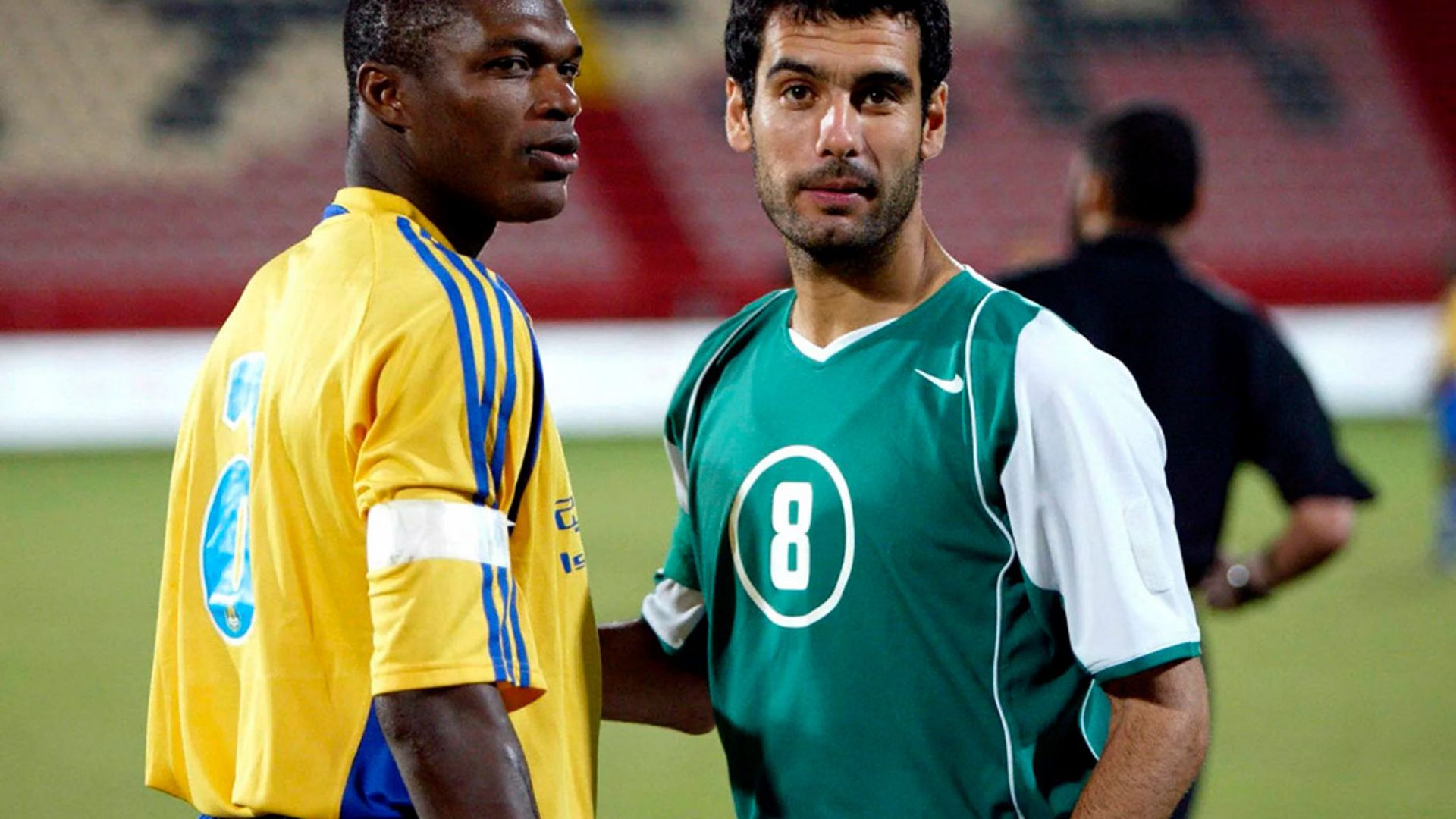 Towards the end of his playing career, Guardiola was with Al-Ahli