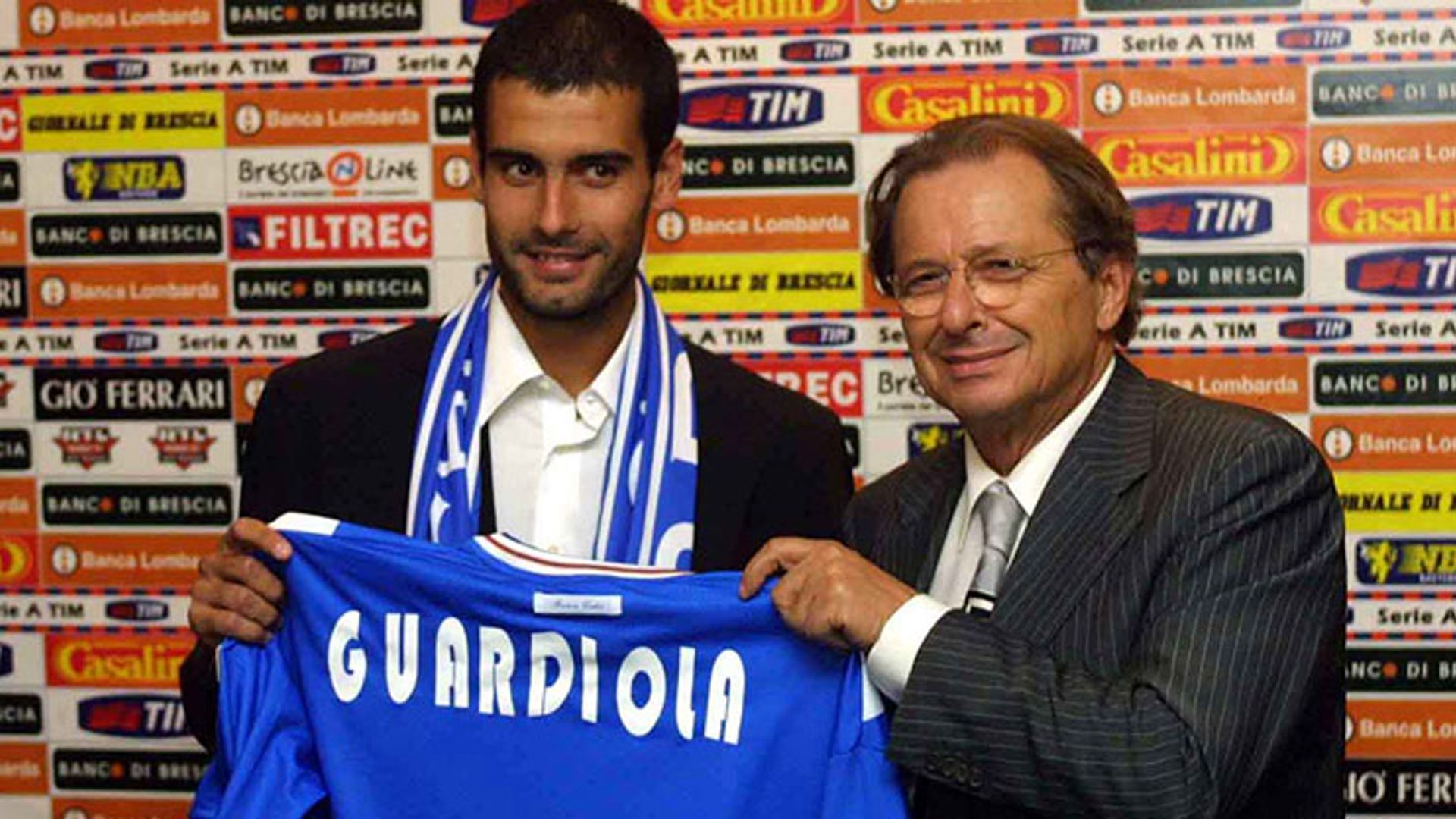 In 2001, Guardiola joined Brescia