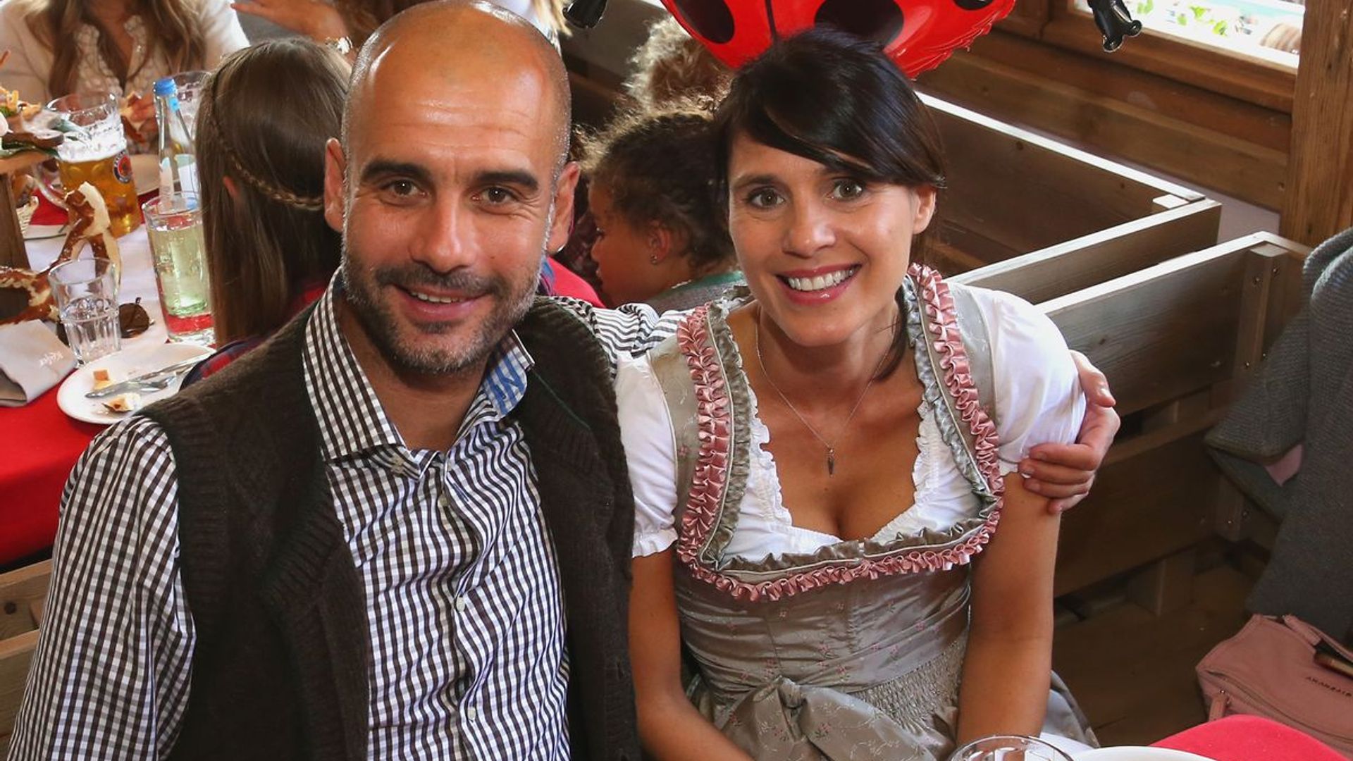 Josep Guardiola and his wife Cristina Serra