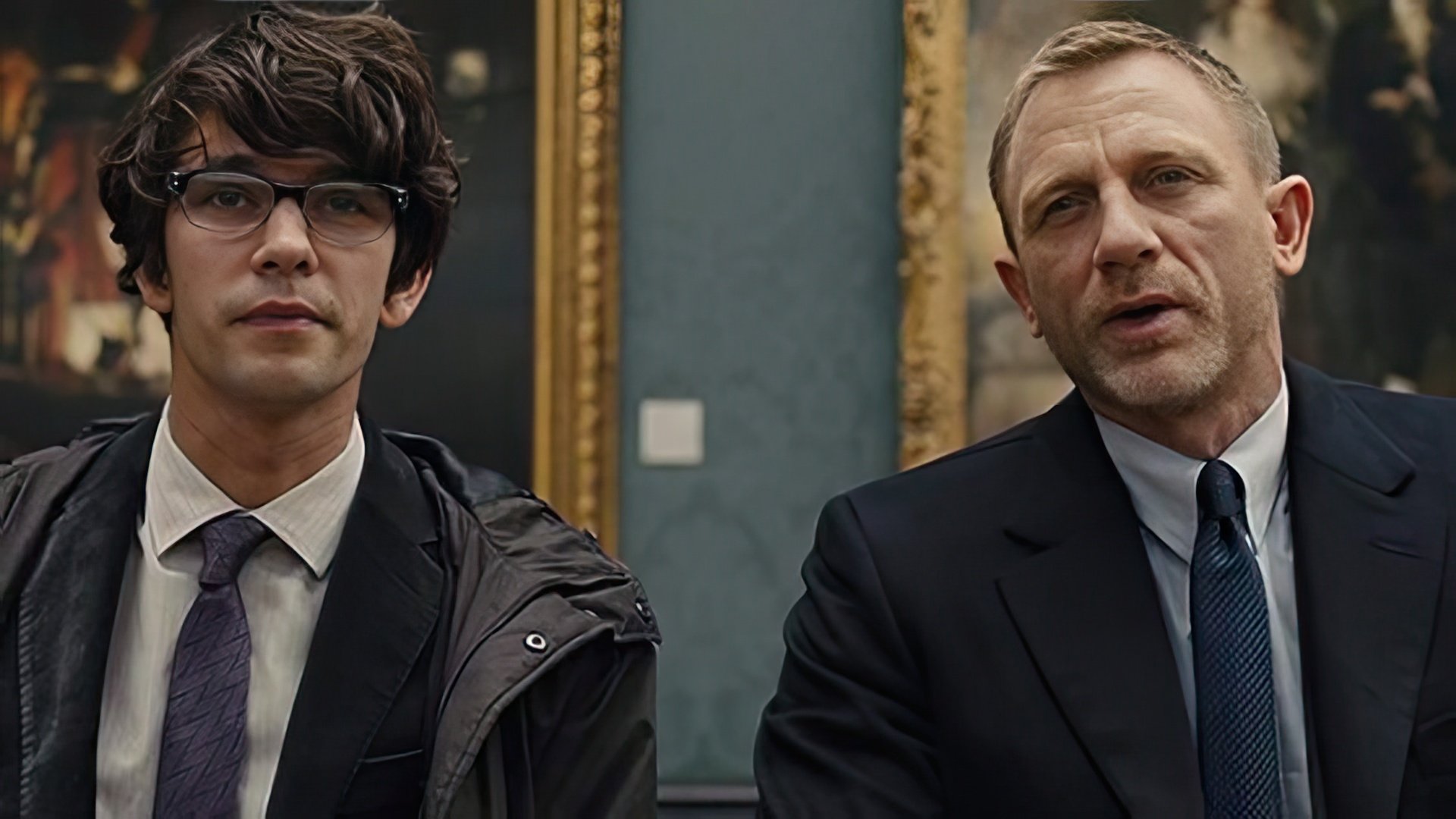 Ben Whishaw and Daniel Craig in "007: Skyfall"