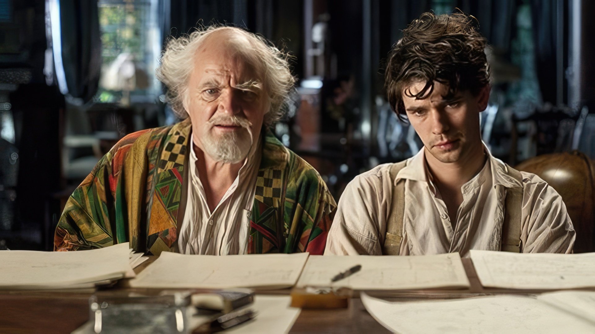 Ben Whishaw and Jim Broadbent in "Cloud Atlas"