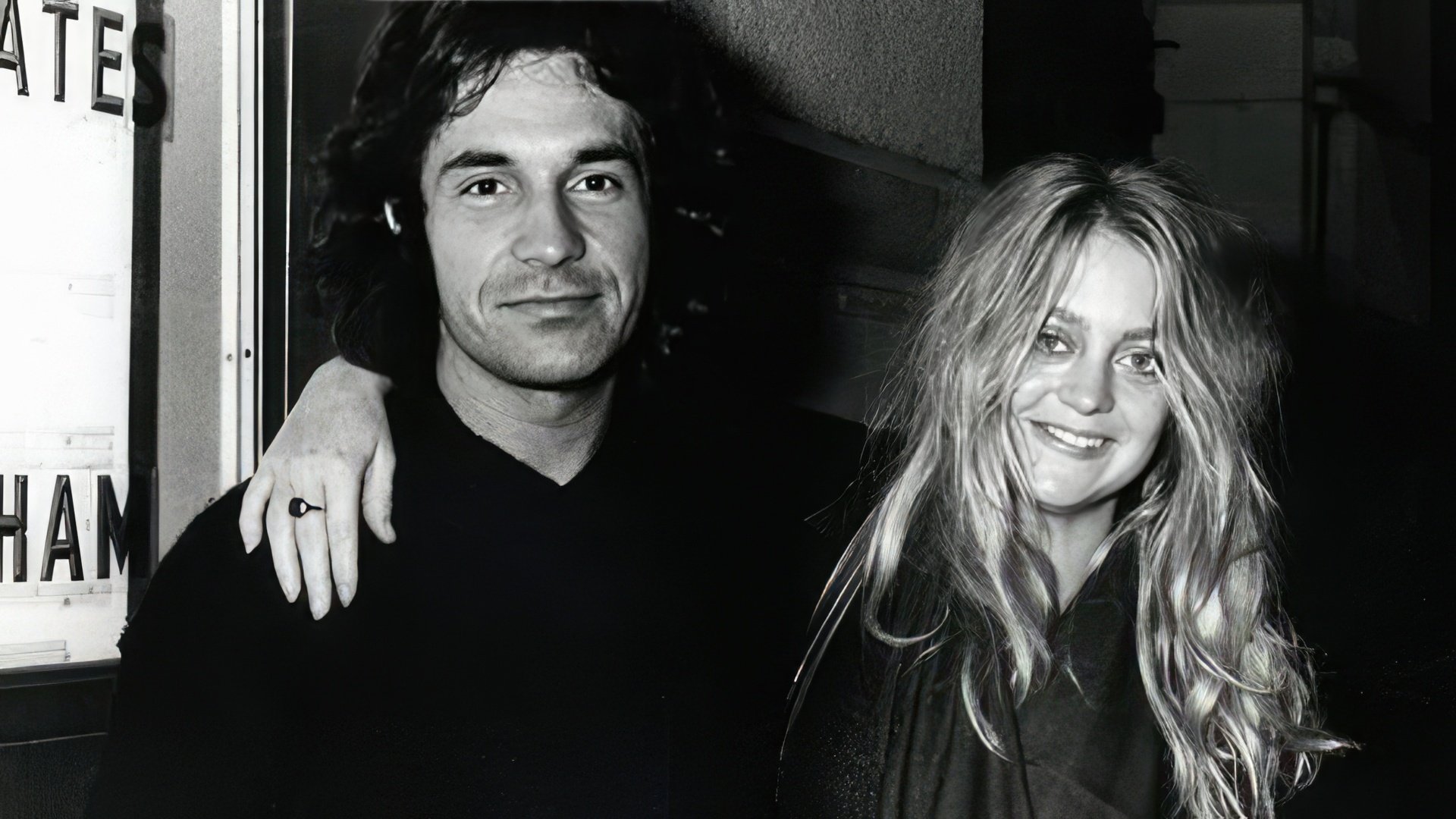 Bill Hudson and Goldie Hawn in 1976