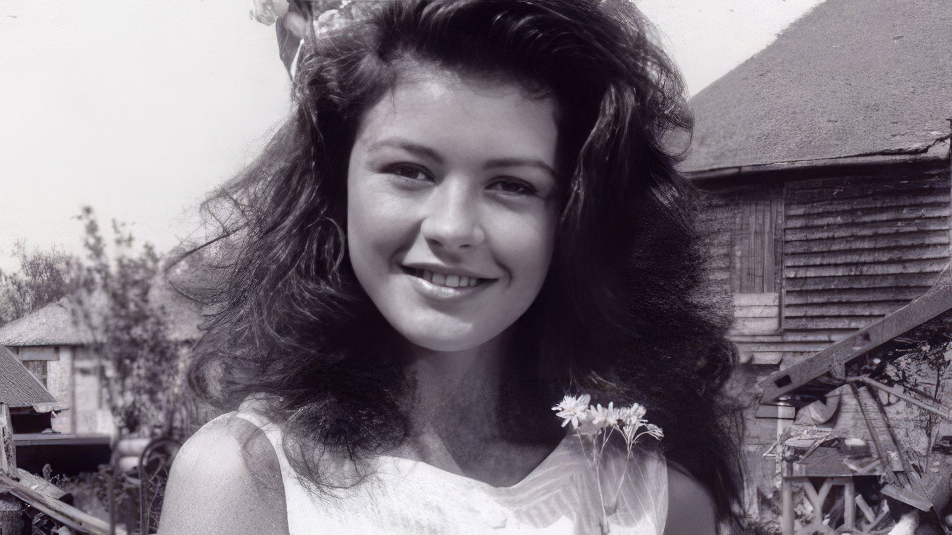 Catherine Zeta-Jones as a teenager