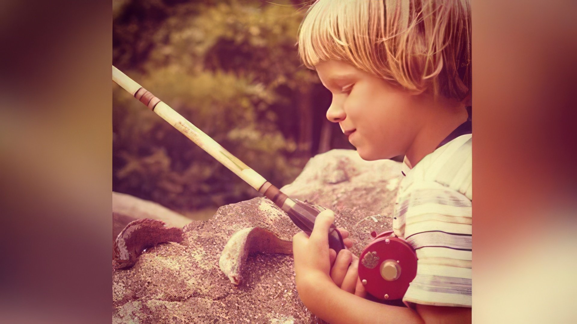 David Harbour as a child