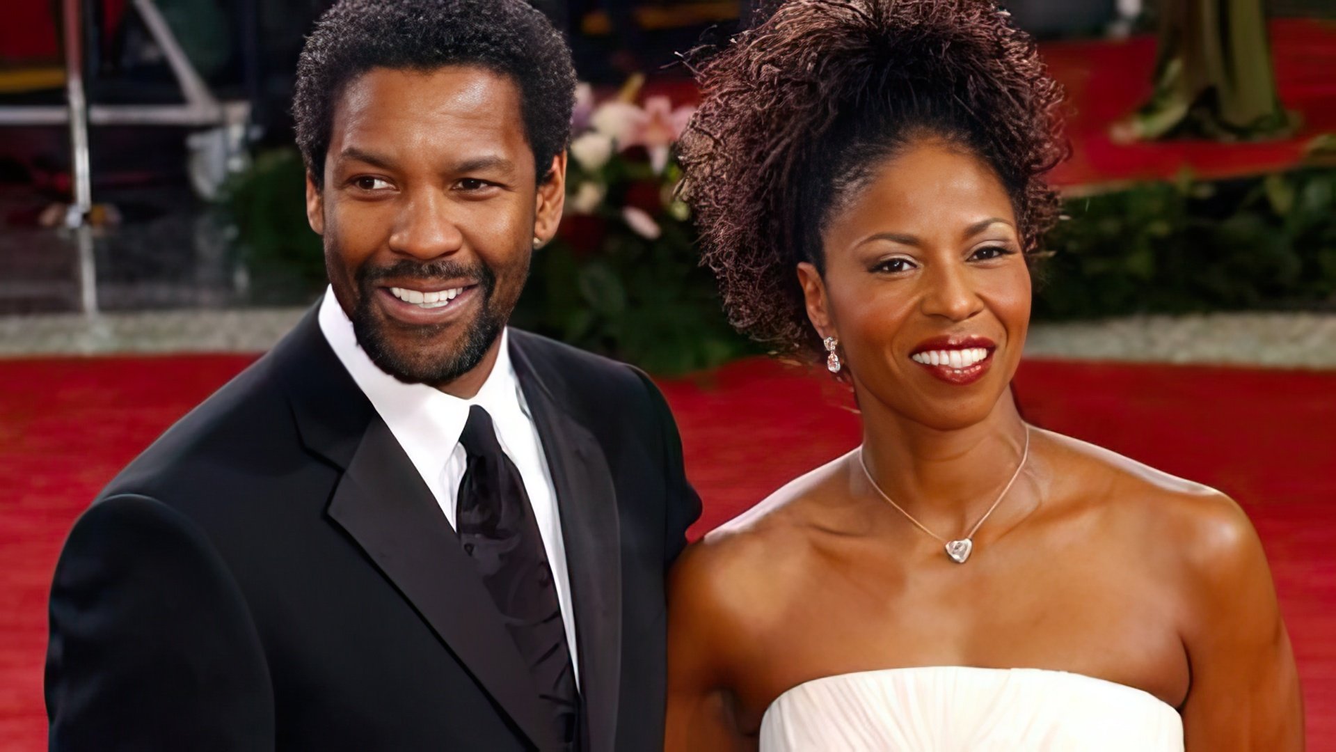 Denzel Washington with his wife Pauletta