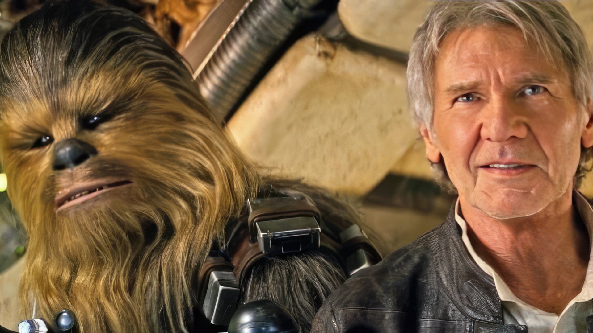 Harrison Ford in the Star Wars: The Force Awakens