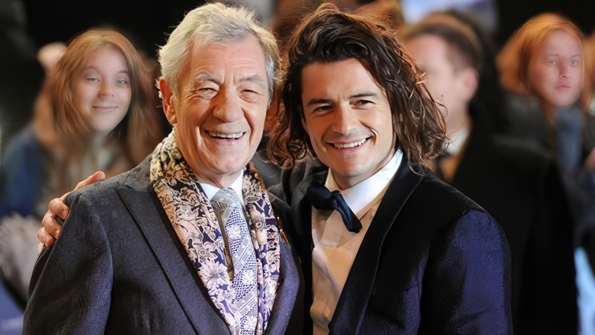 Ian McKellen and Orlando Bloom