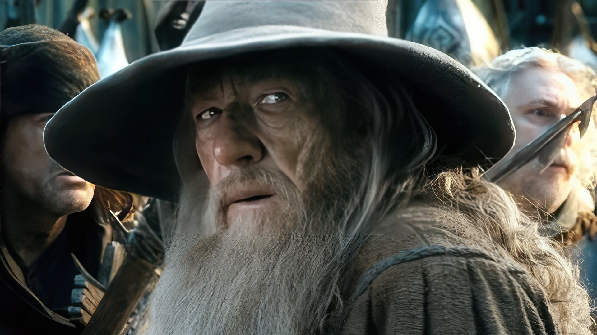 Ian McKellen in the film The Lord of the Rings