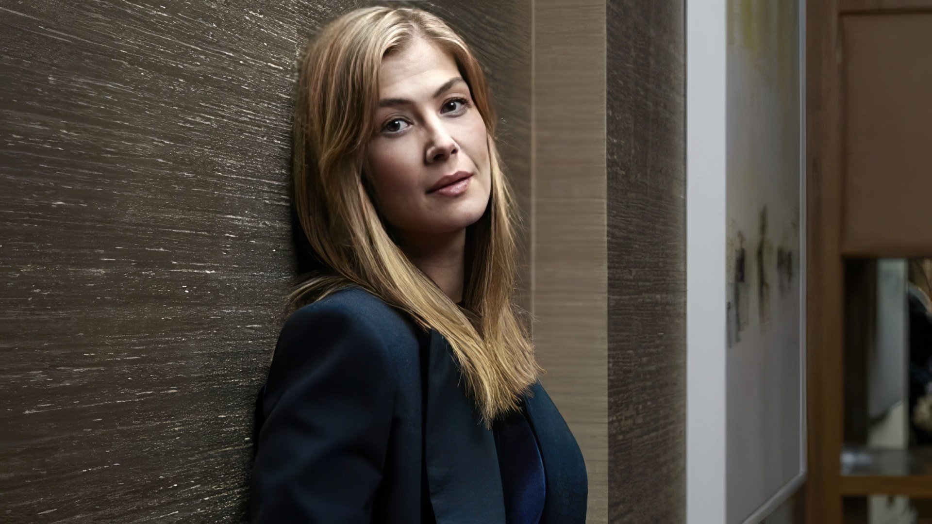 In the photo: Rosamund Pike