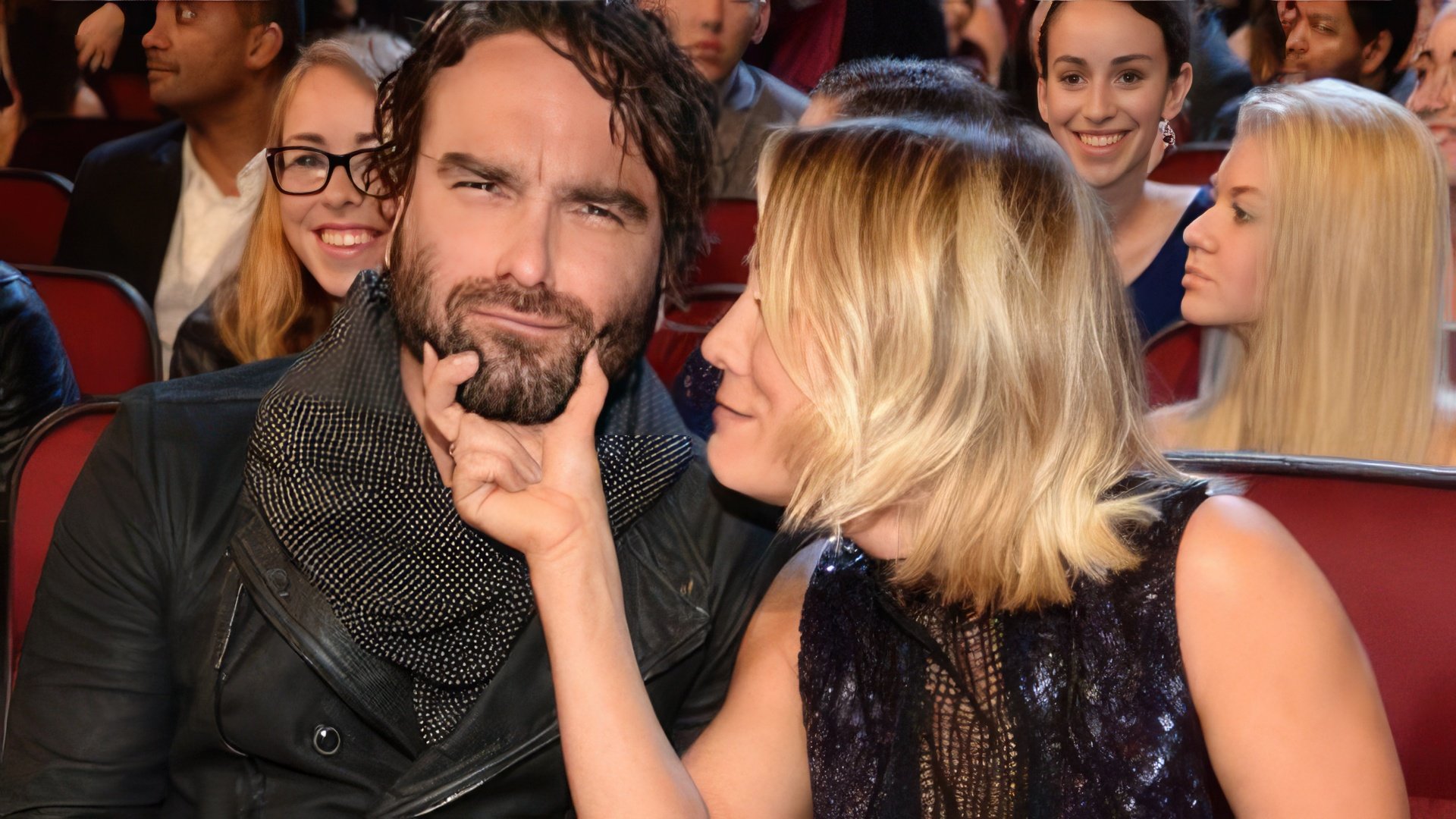 Kaley Cuoco and Johnny Galecki